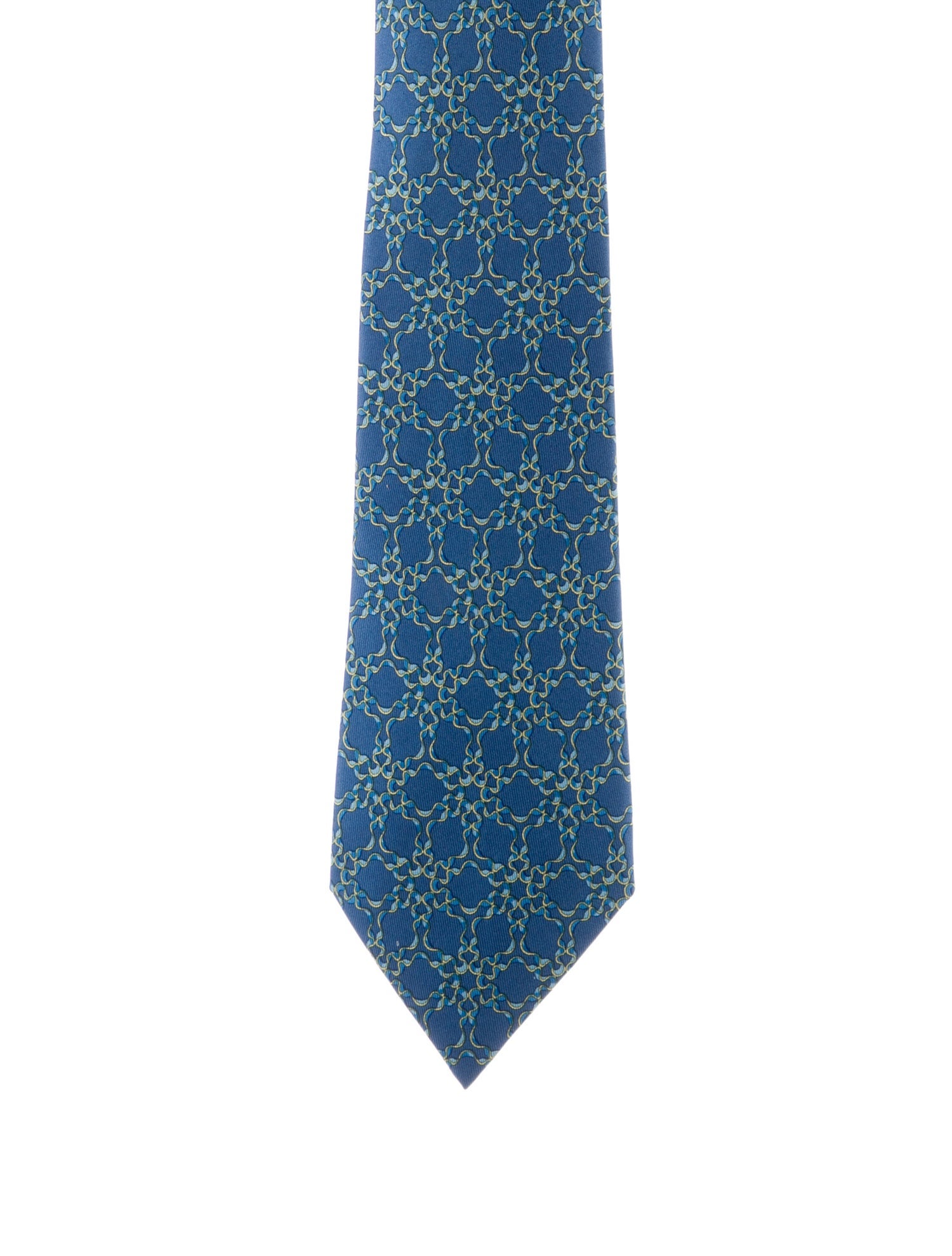 Hermès pattern print tie