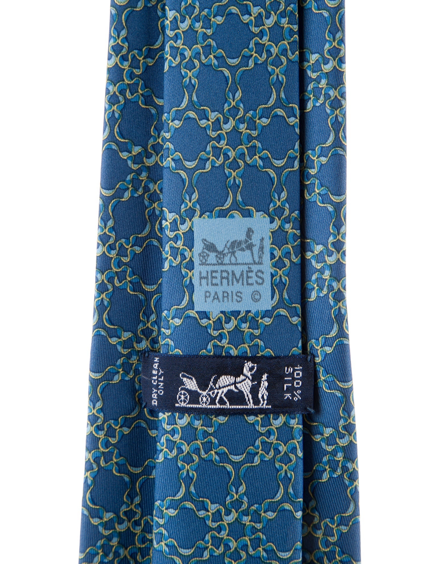 Hermès pattern print tie