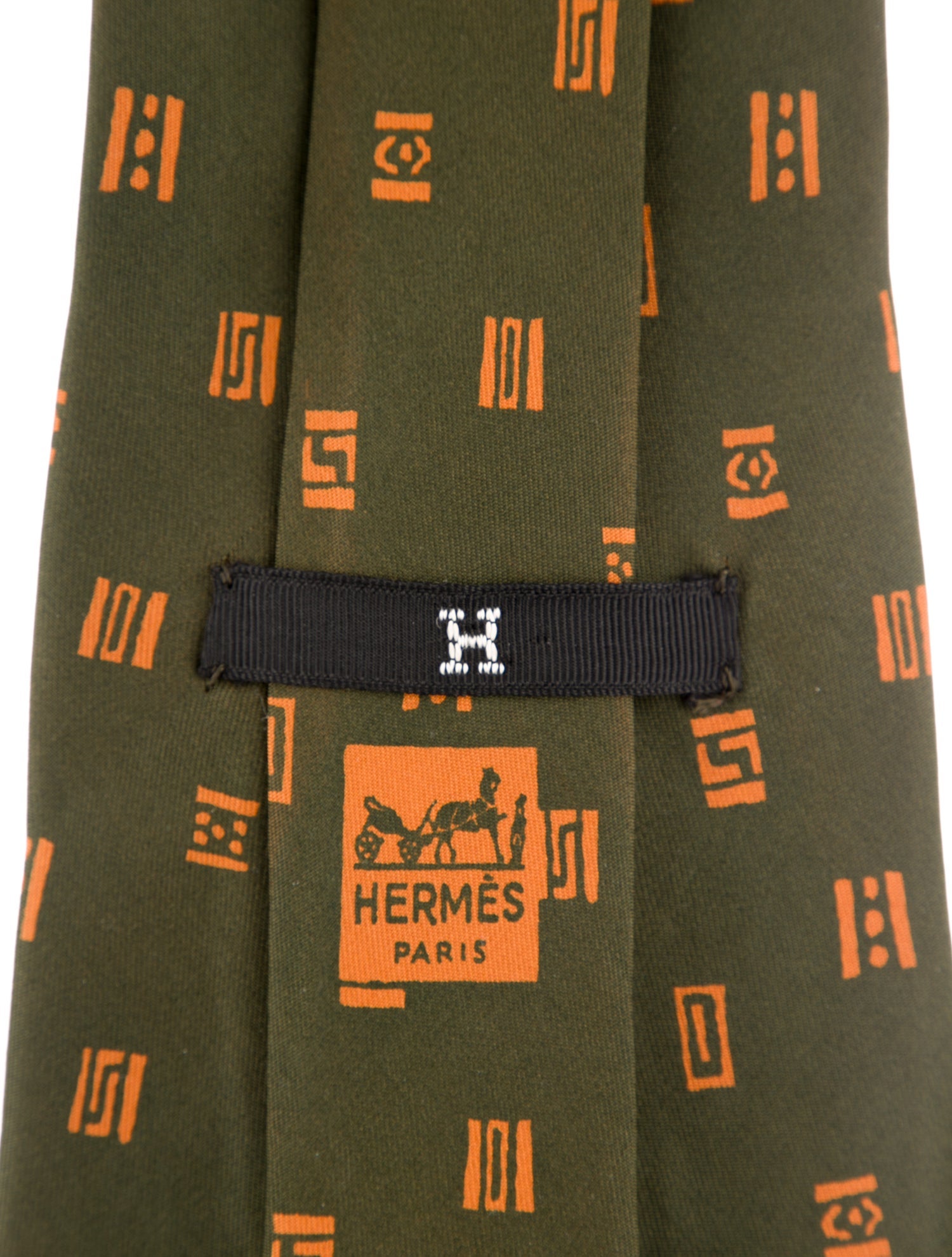 Hermès Patterned Tie