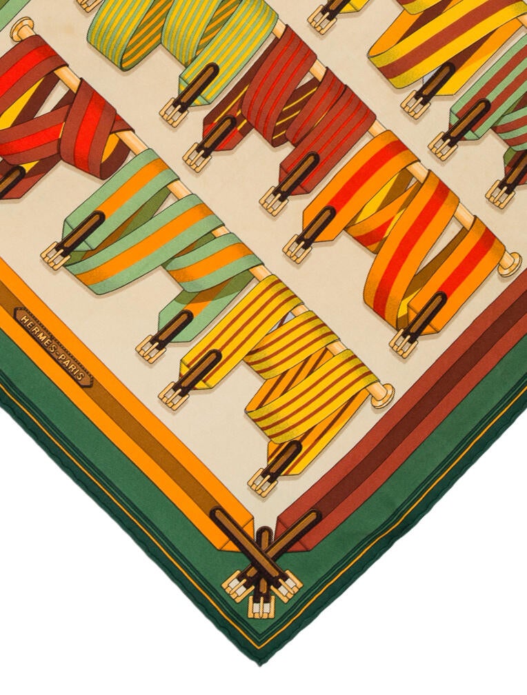 Hermès Les Sangles Silk Scarf