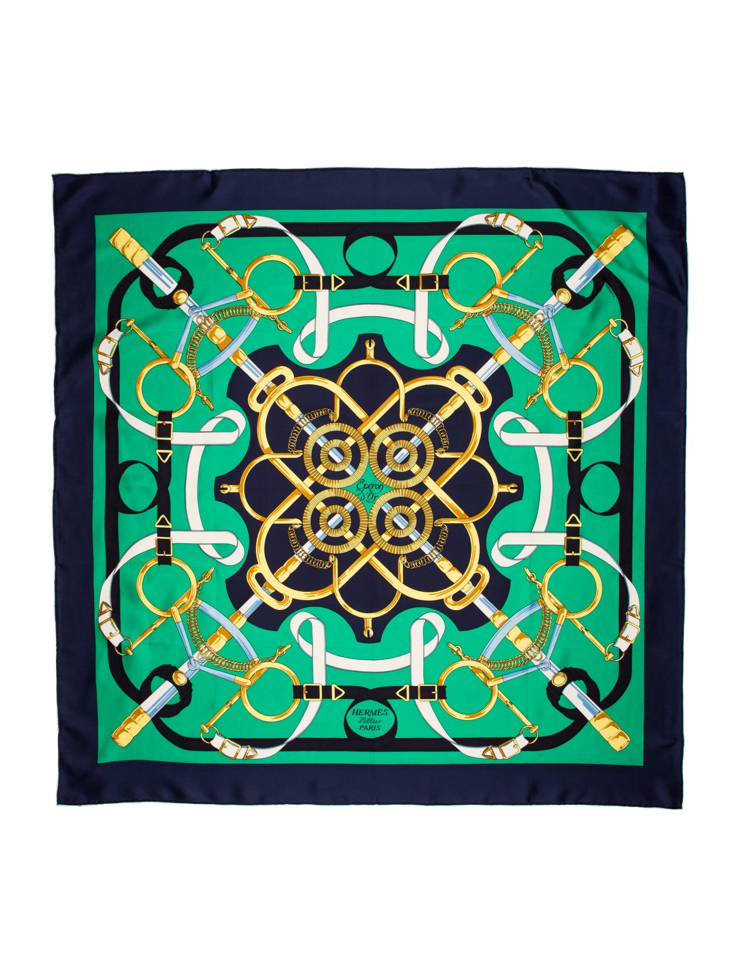 Hermès Eperon D'Or Silk Scarf