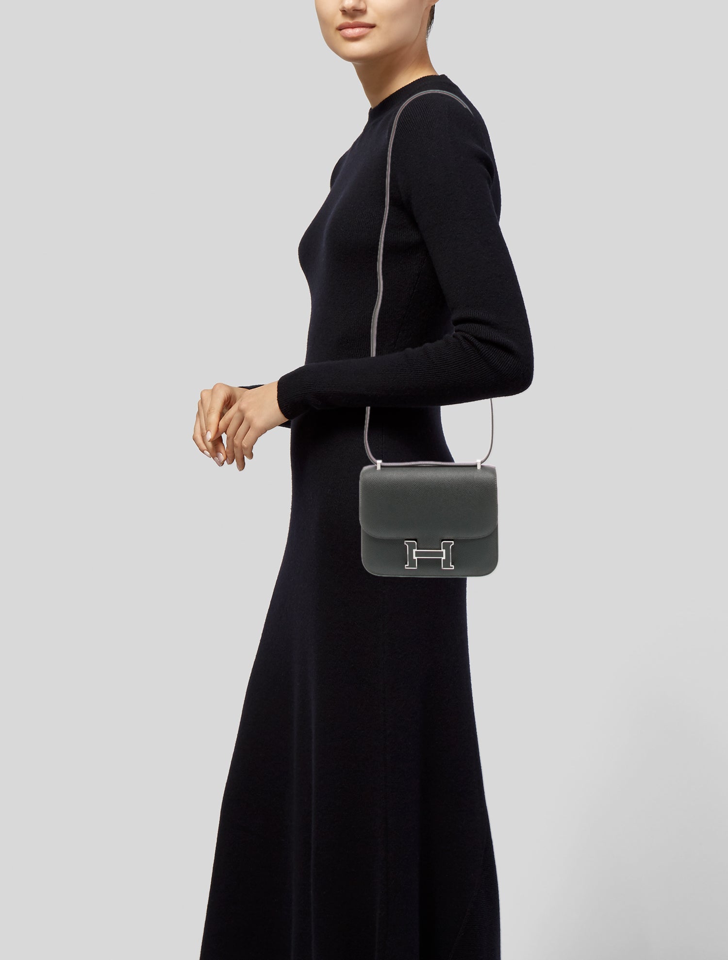 Hermès 2025 Epsom Mini Enamel Constance 18