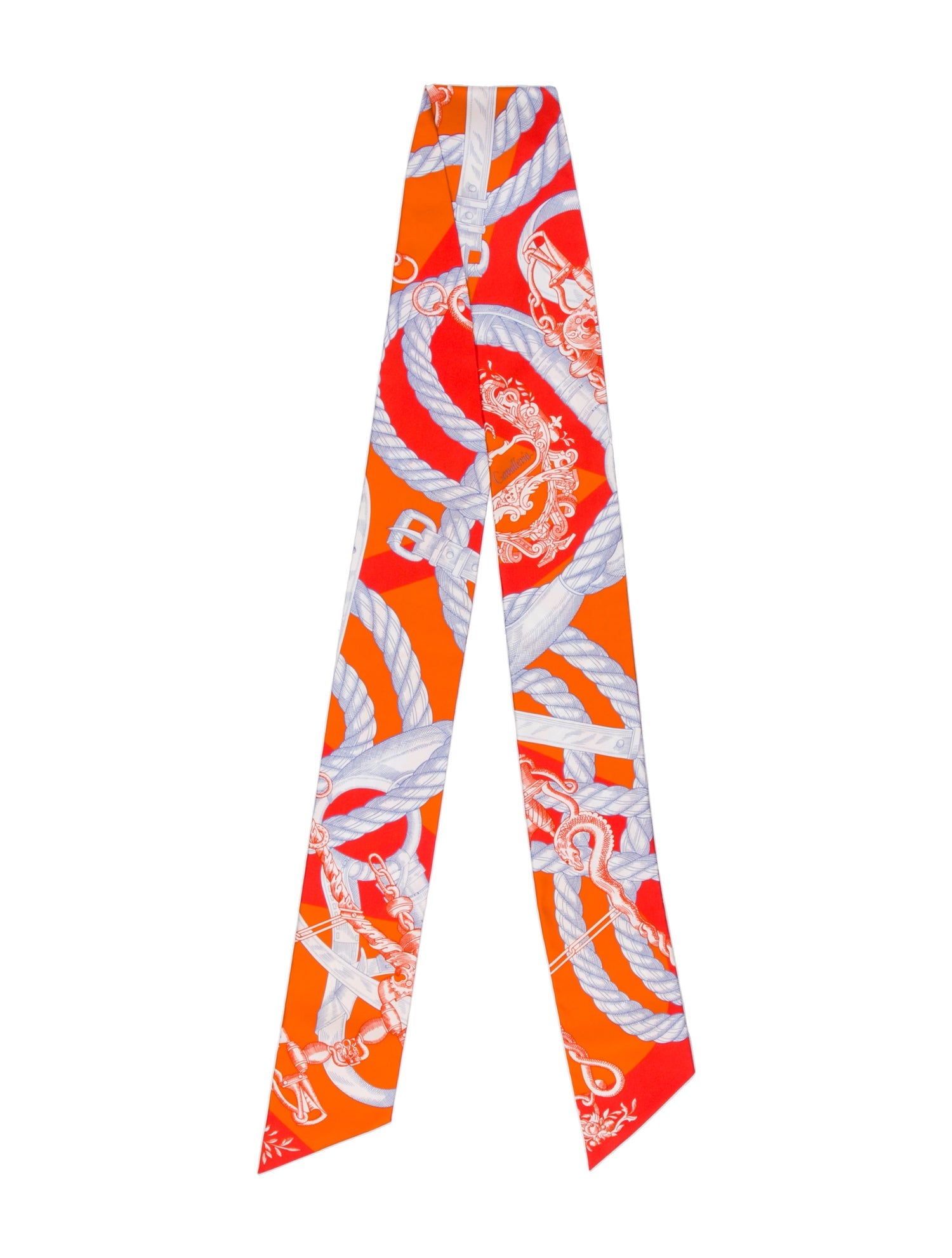 Hermès Della Cavalleria Maxi Silk Twilly Scarf w/ Tags