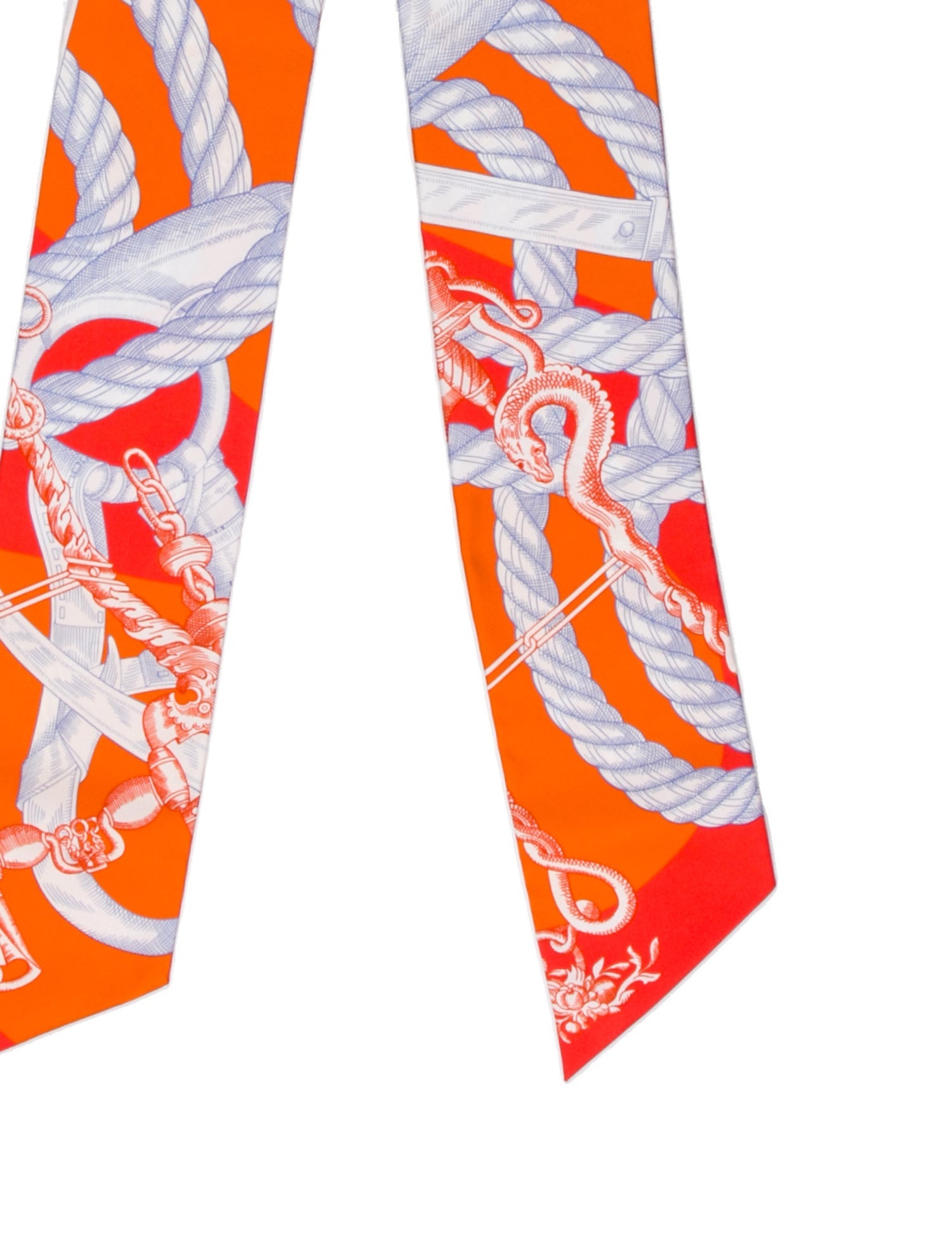 Hermès Della Cavalleria Maxi Silk Twilly Scarf w/ Tags