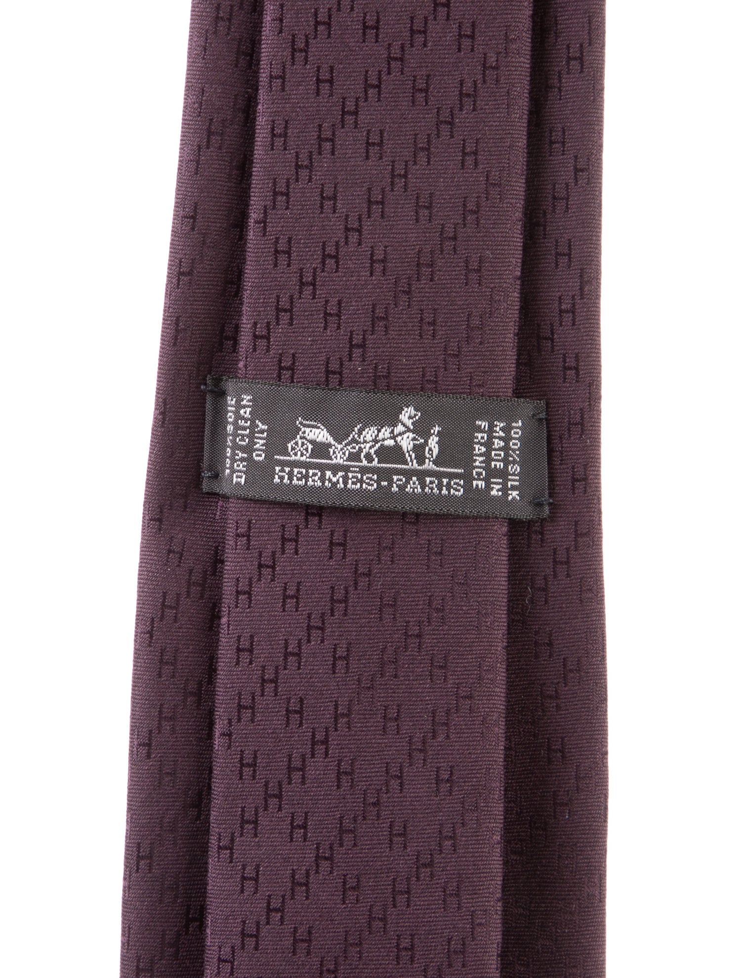 Hermès Hermès Silk Faconnee H Neckie