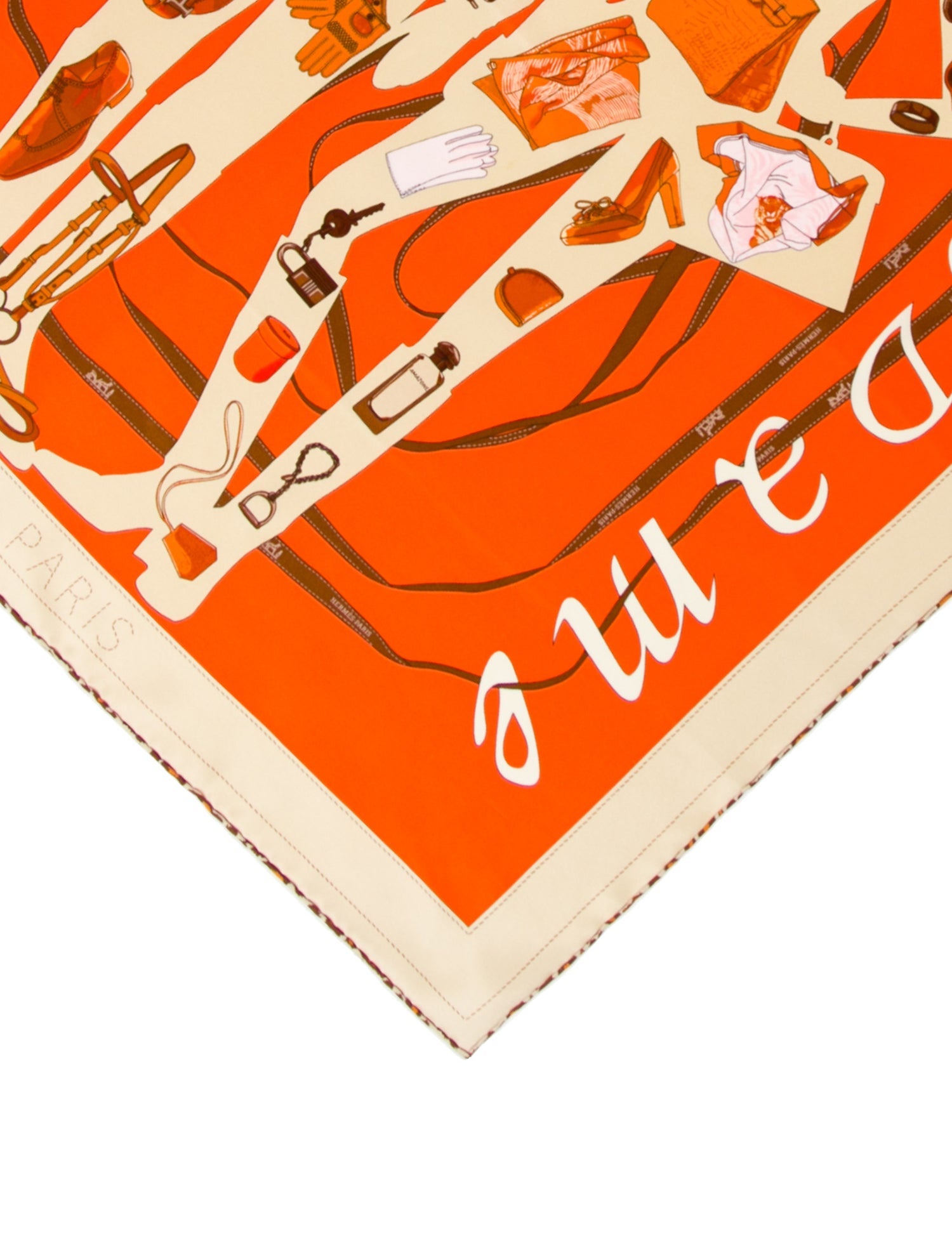 Hermès Madame et Monsieur Silk Scarf