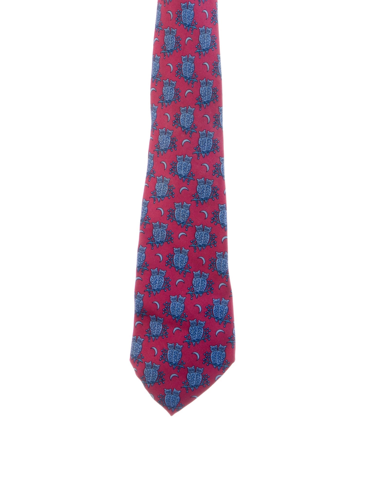 Hermès Pattern Print Silk Tie