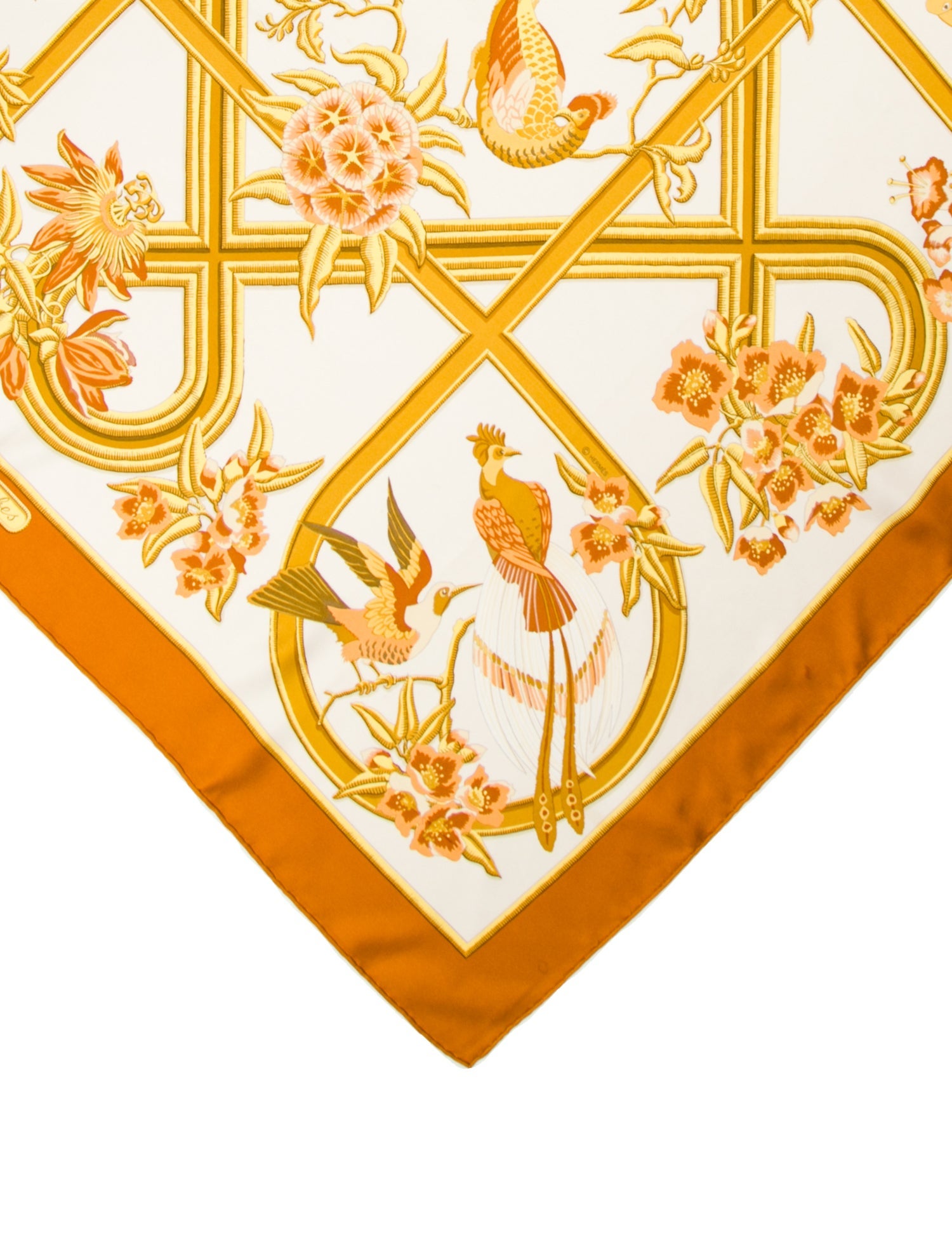 Hermès Caraïbes Silk Scarf