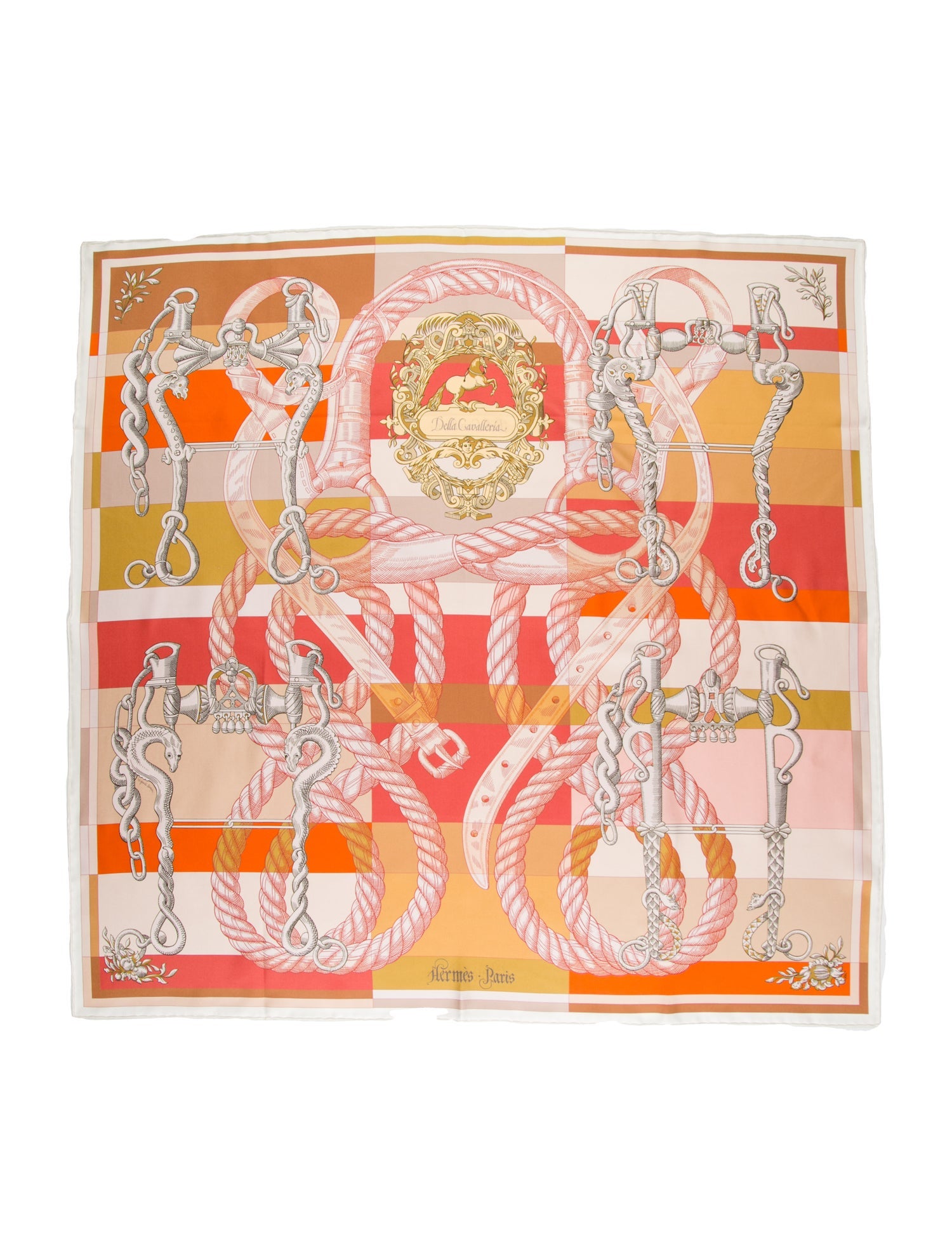 Hermès Della Cavalleria Double Face Silk Scarf