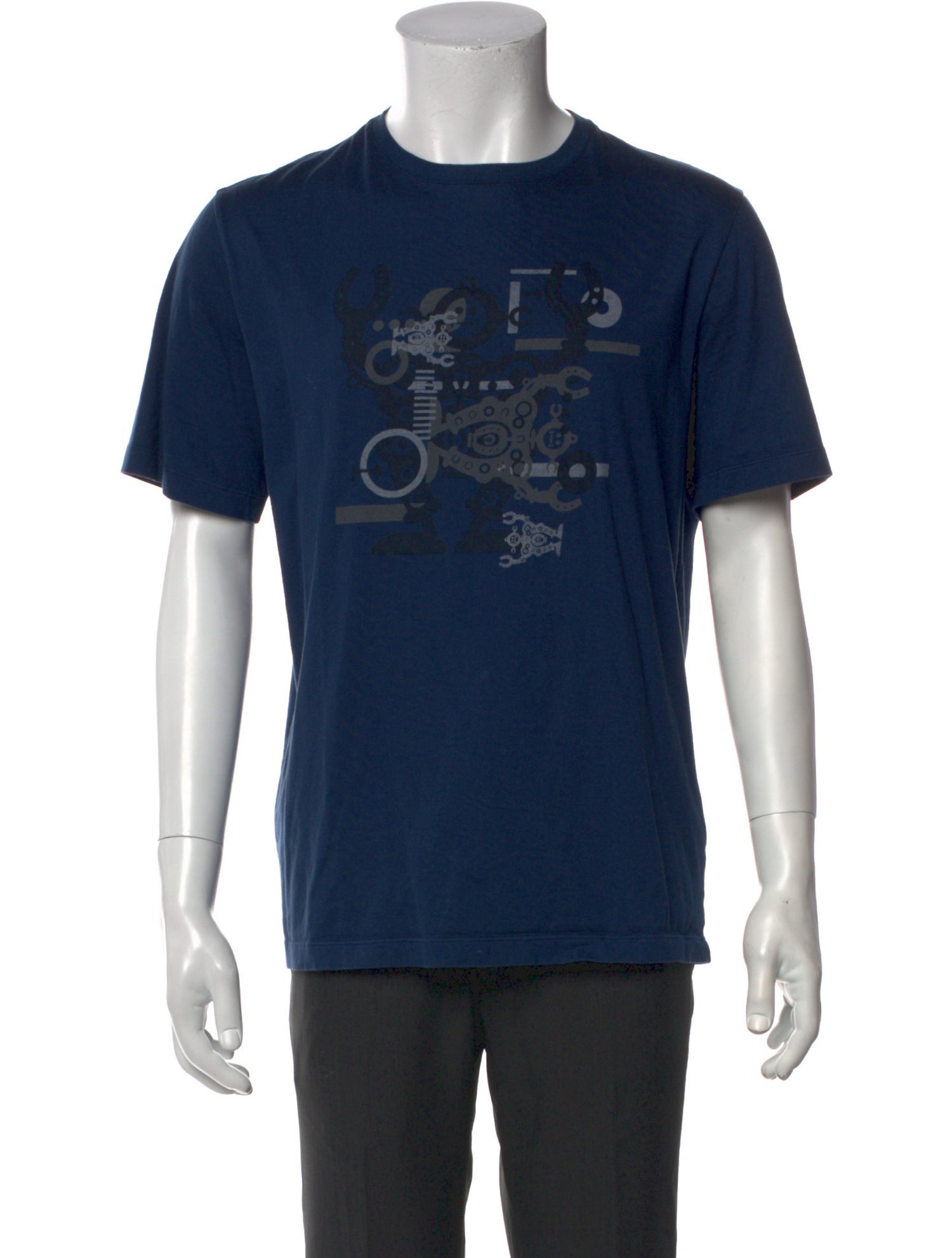 Hermès Graphic Print Crew Neck T-Shirt