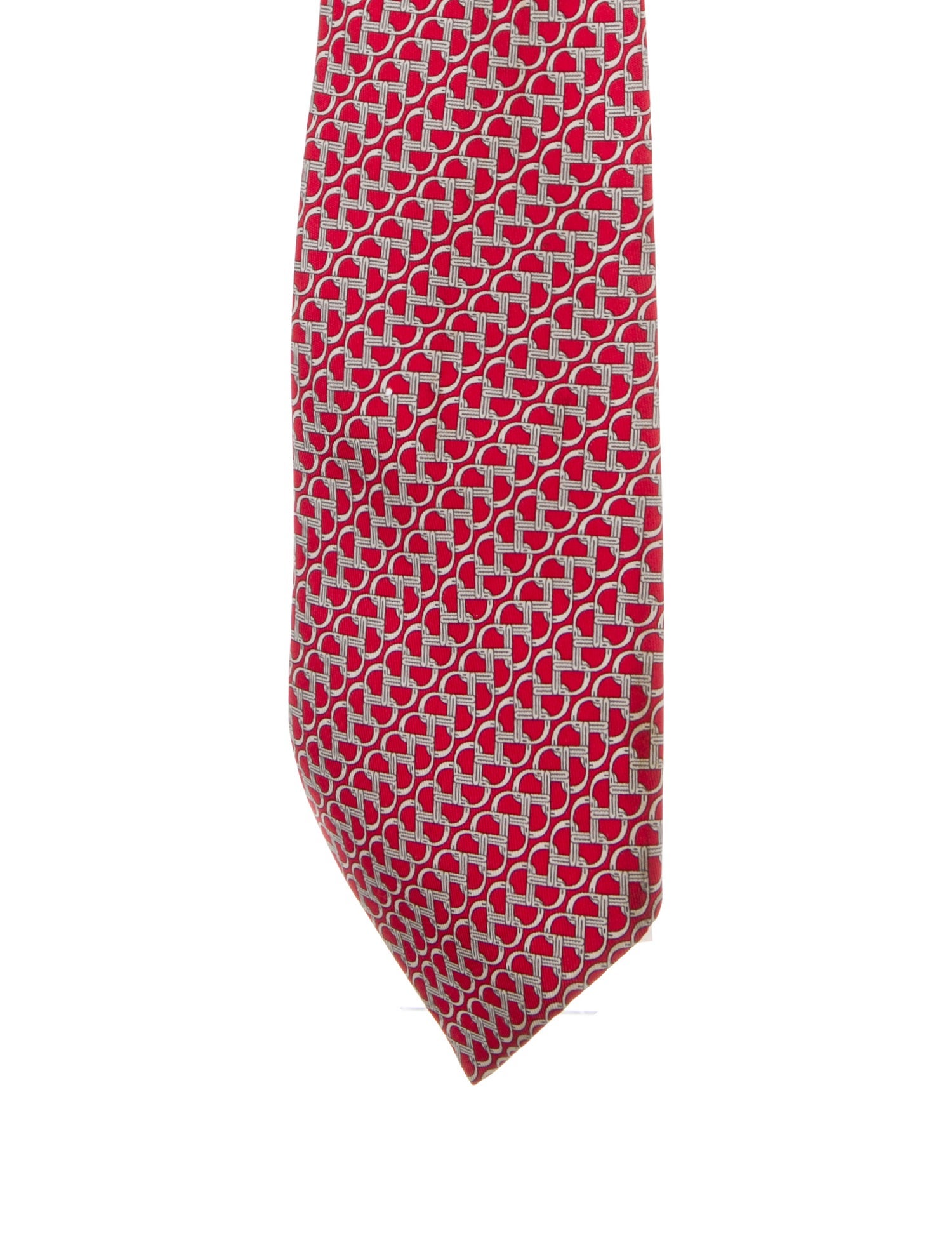 Hermès Printed Silk Tie.