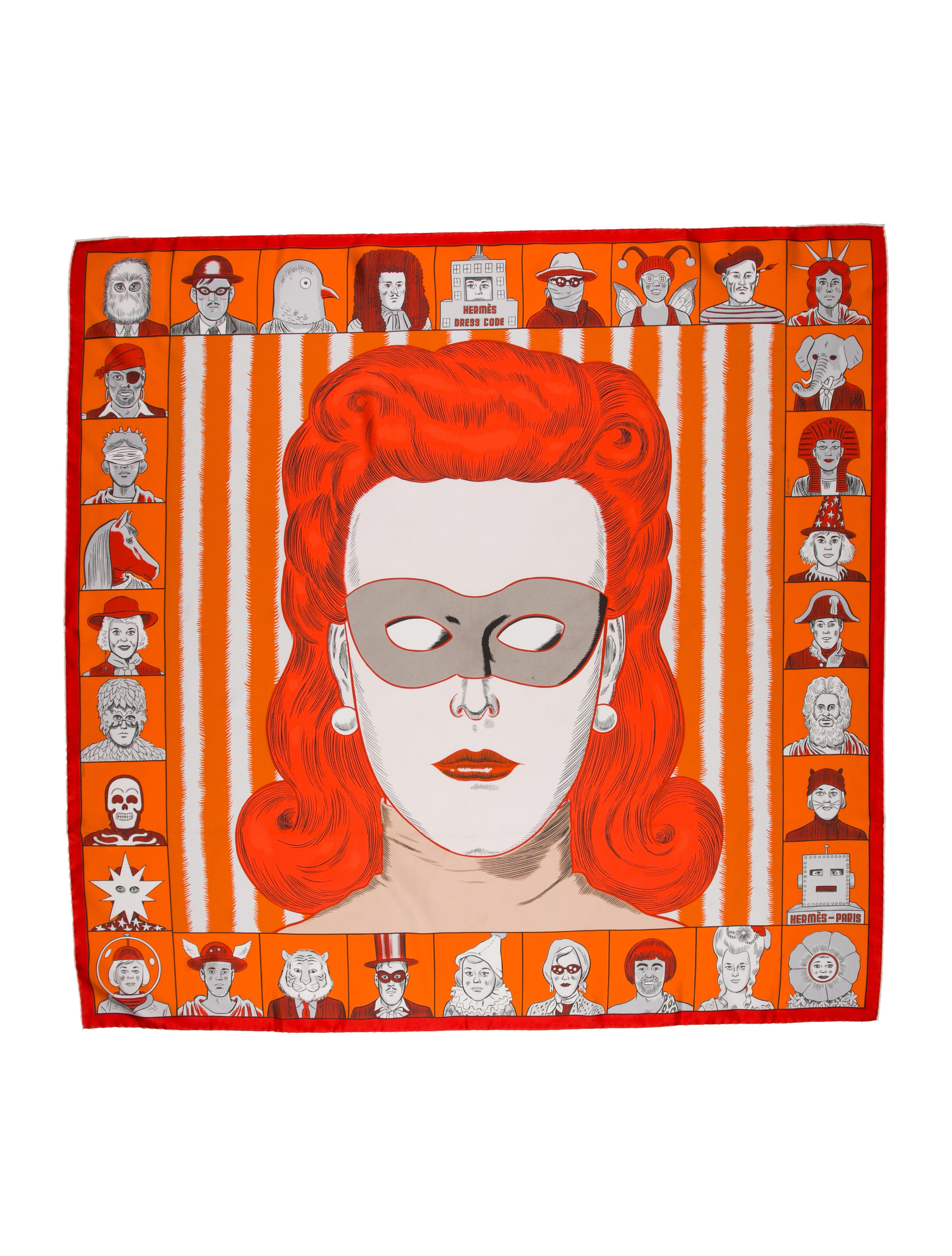Hermès Dress Code Double Face Silk Scarf