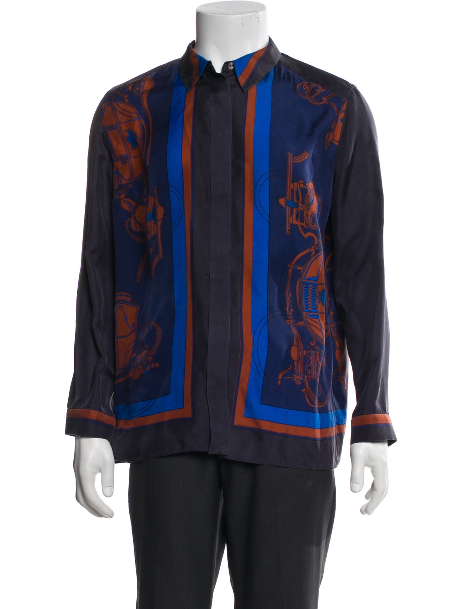 Hermès Silk Printed Shirt