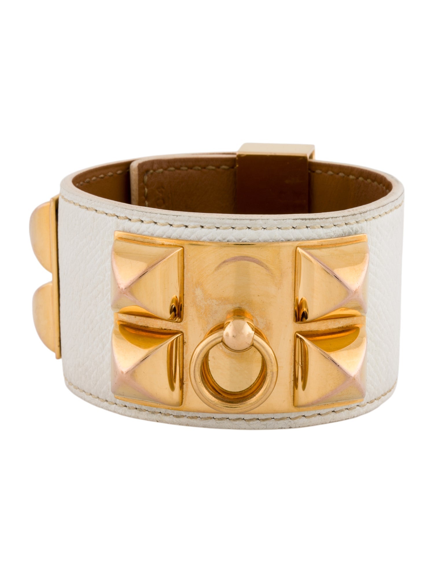Hermès Leather Collier de Chien Wrap Bracelet