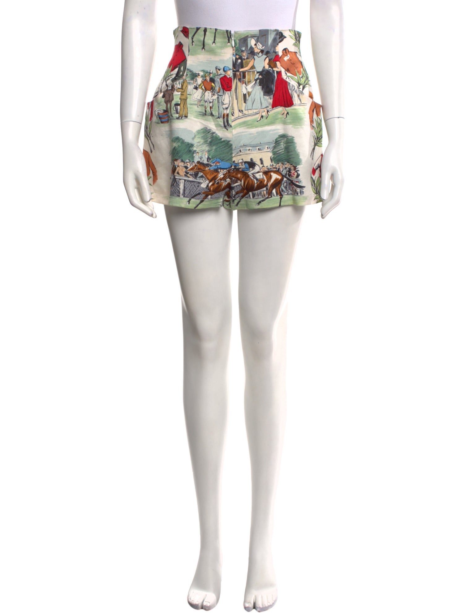 Hermès Printed Mini Shorts