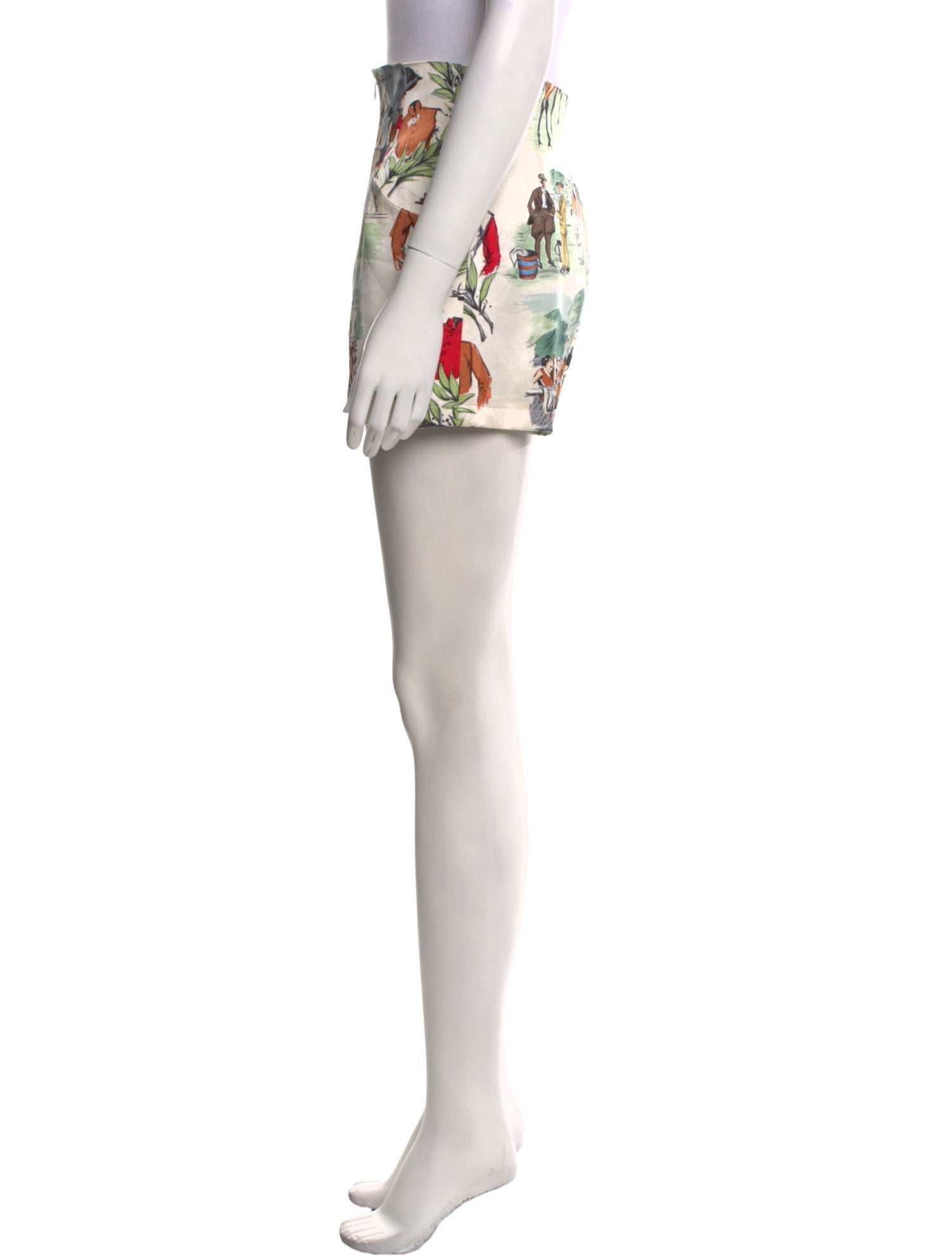 Hermès Printed Mini Shorts