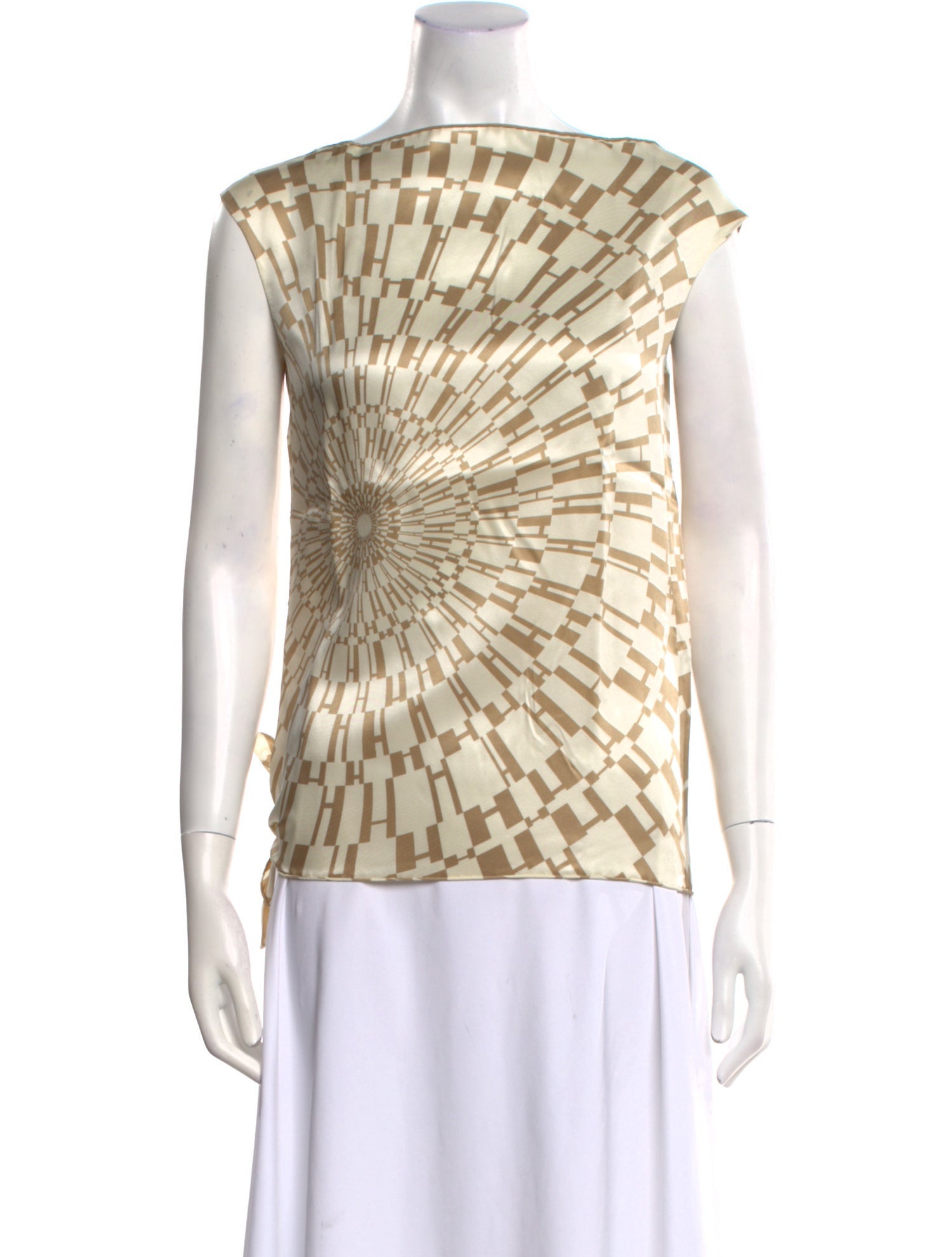 Hermès Silk Printed Top