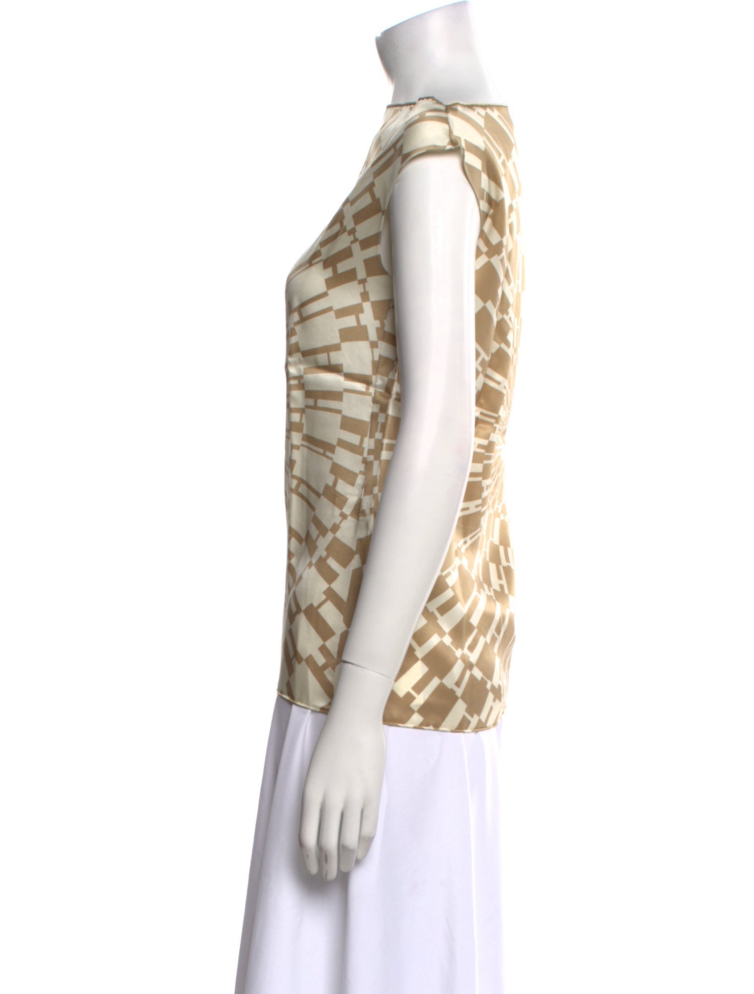 Hermès Silk Printed Top