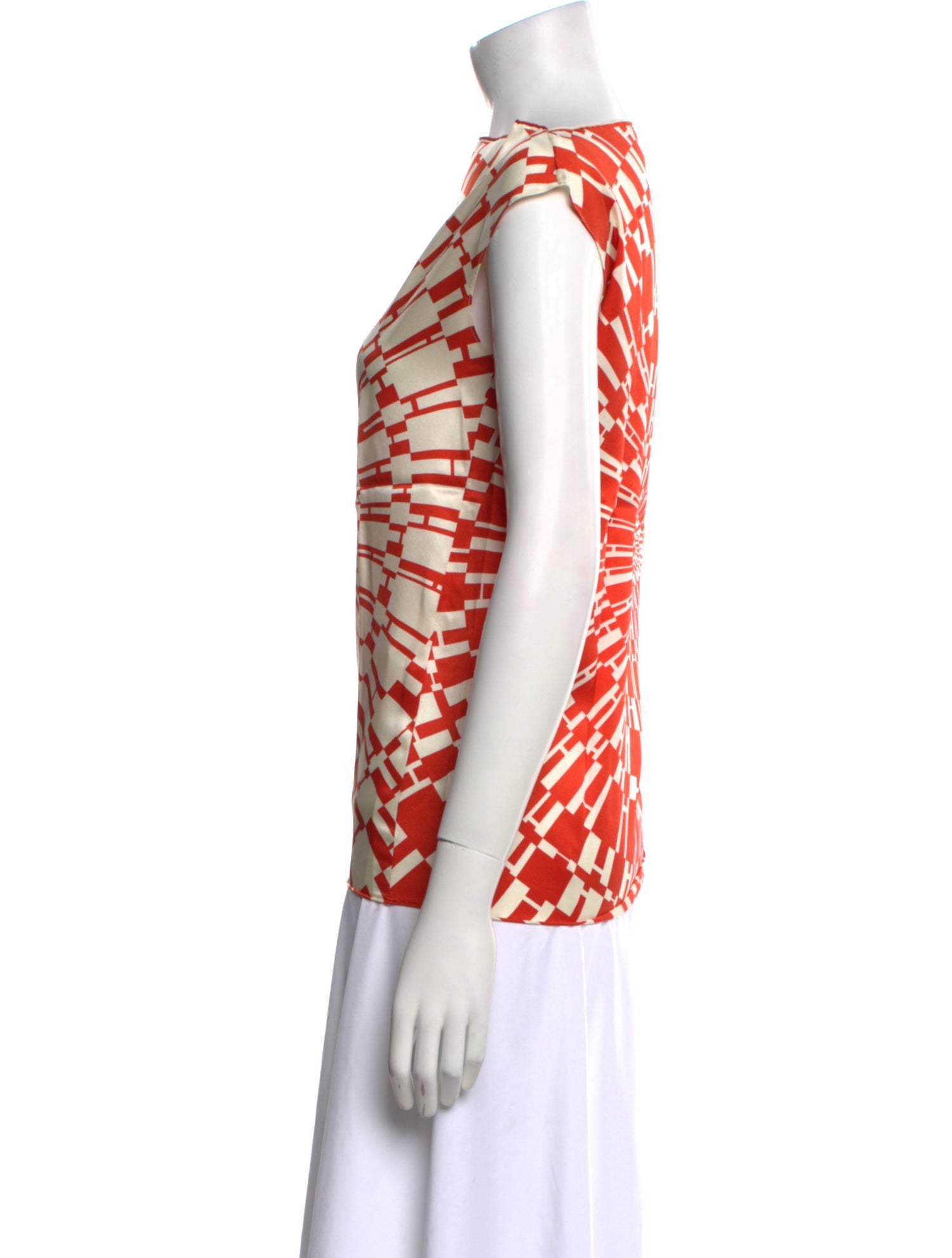 Hermès Silk Printed Blouse