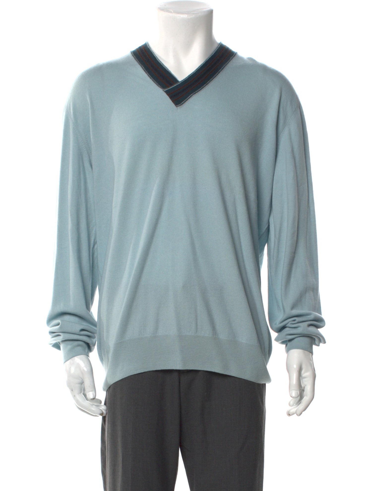 Hermès Wool Colorblock Pattern Pullover