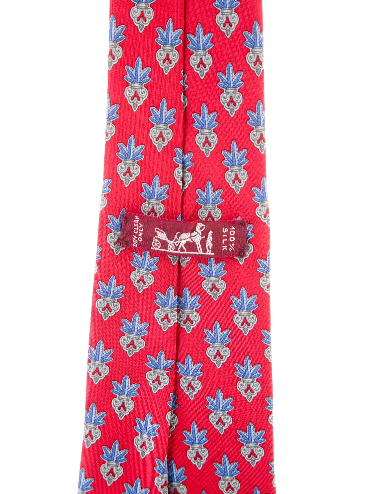 Hermès Hermès Red Silk Necktie