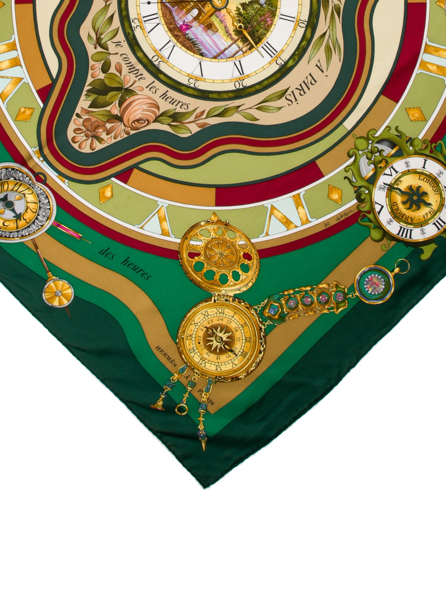 Hermès La Ronde Des Heures Silk Scarf