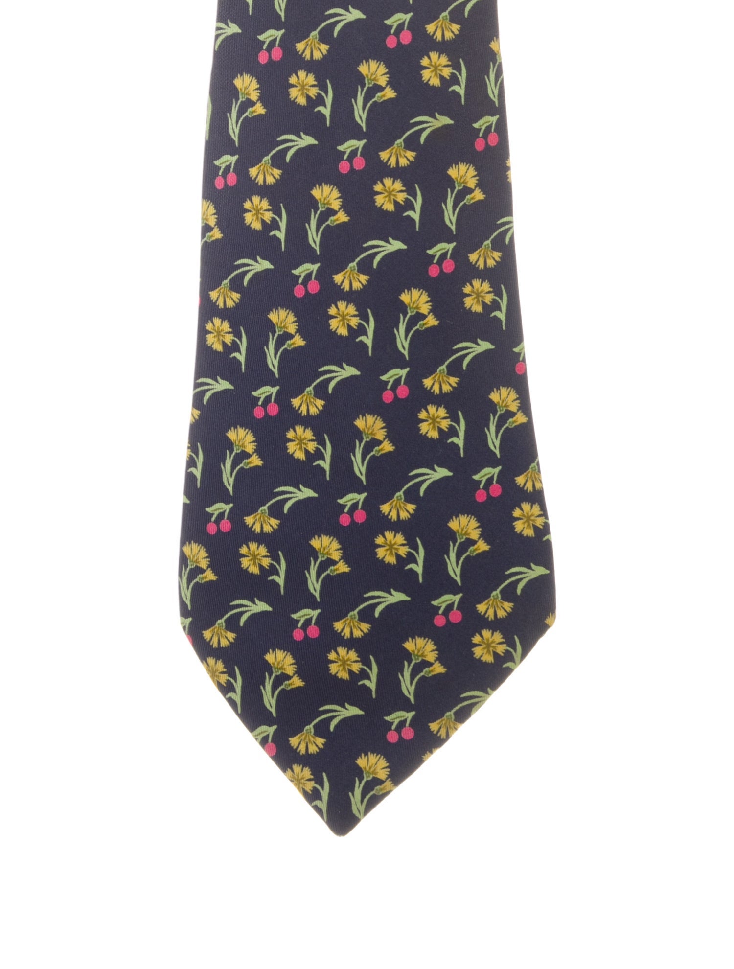 Hermès Patterned Silk Tie