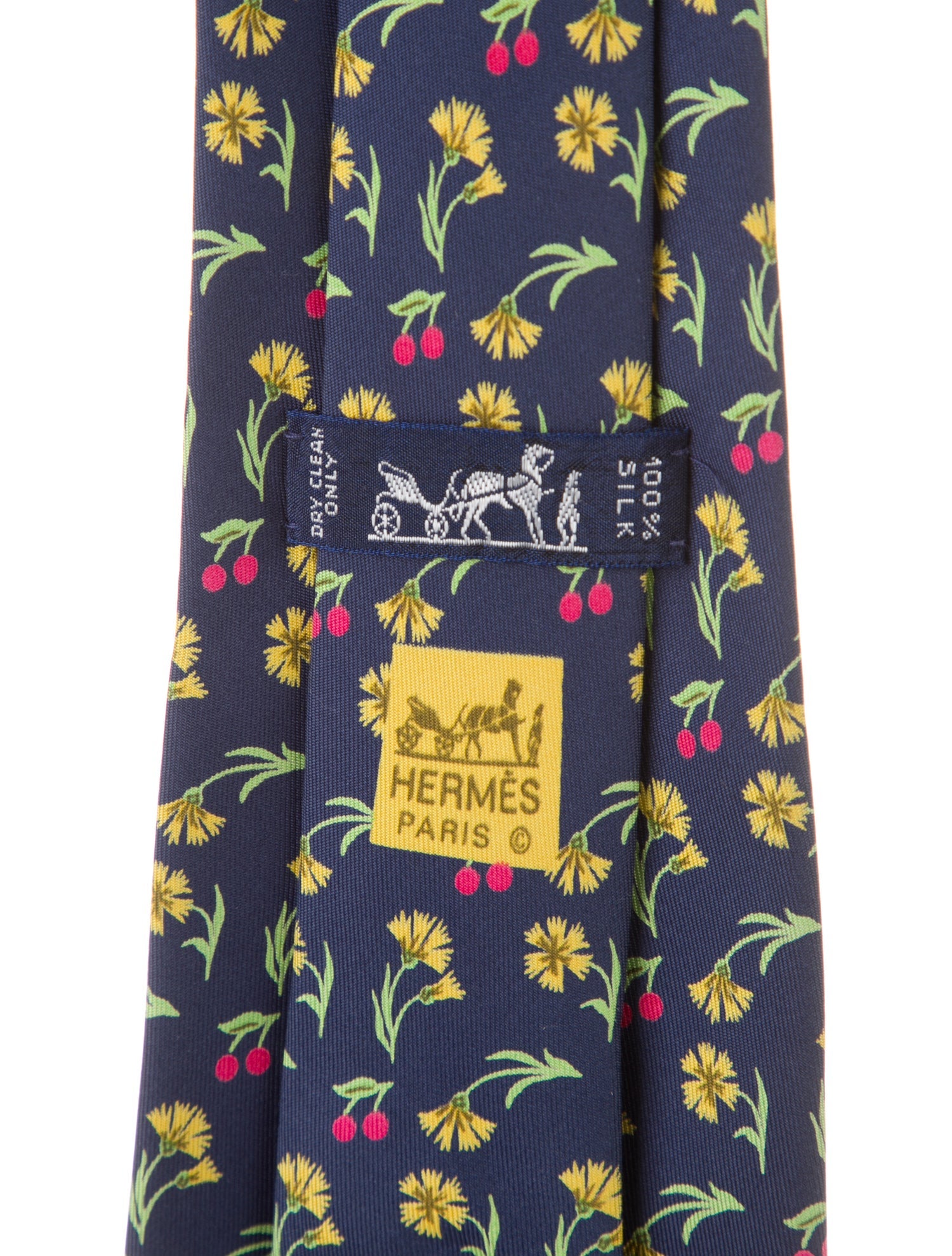 Hermès Patterned Silk Tie