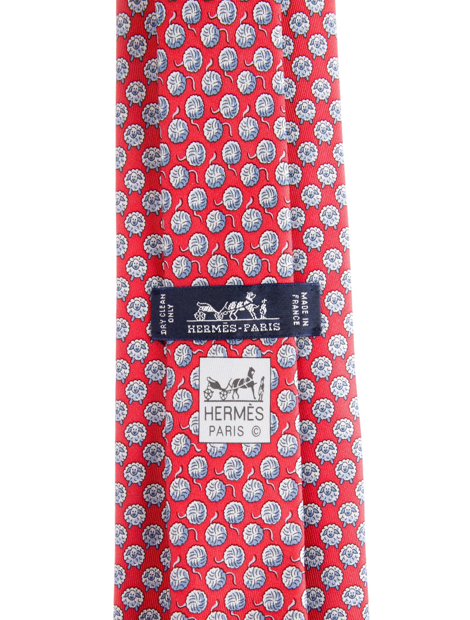 Hermès Silk Printed Tie