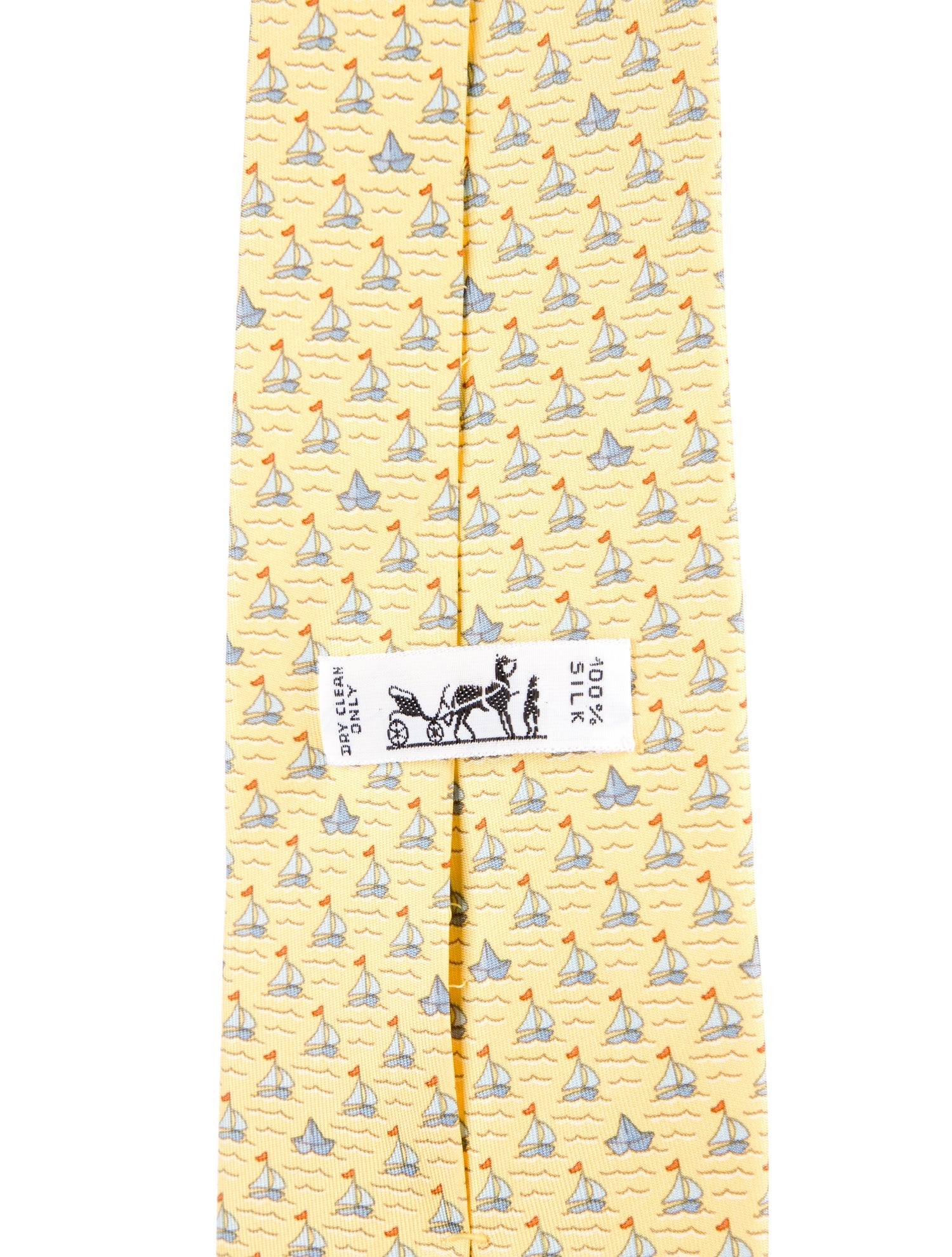 Hermès pattern silk tie