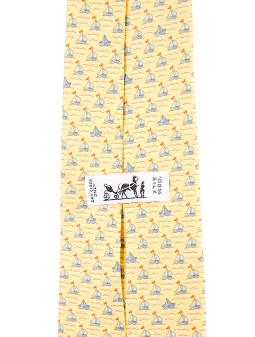 Hermès pattern silk tie