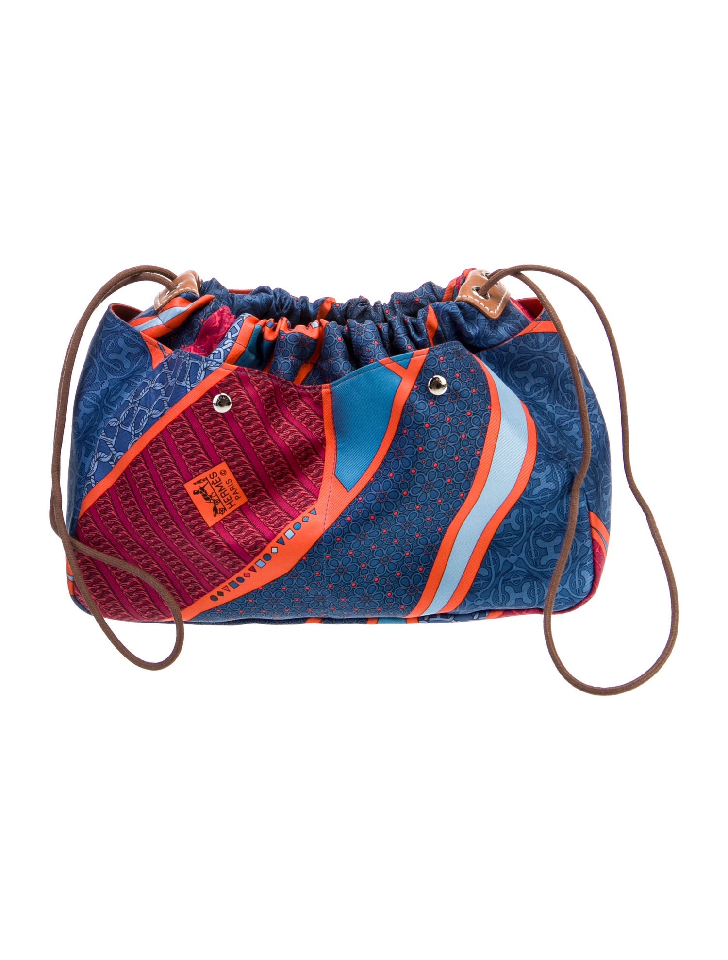 Hermès Carre en Cravates Silk Fourbi 25 Pouch