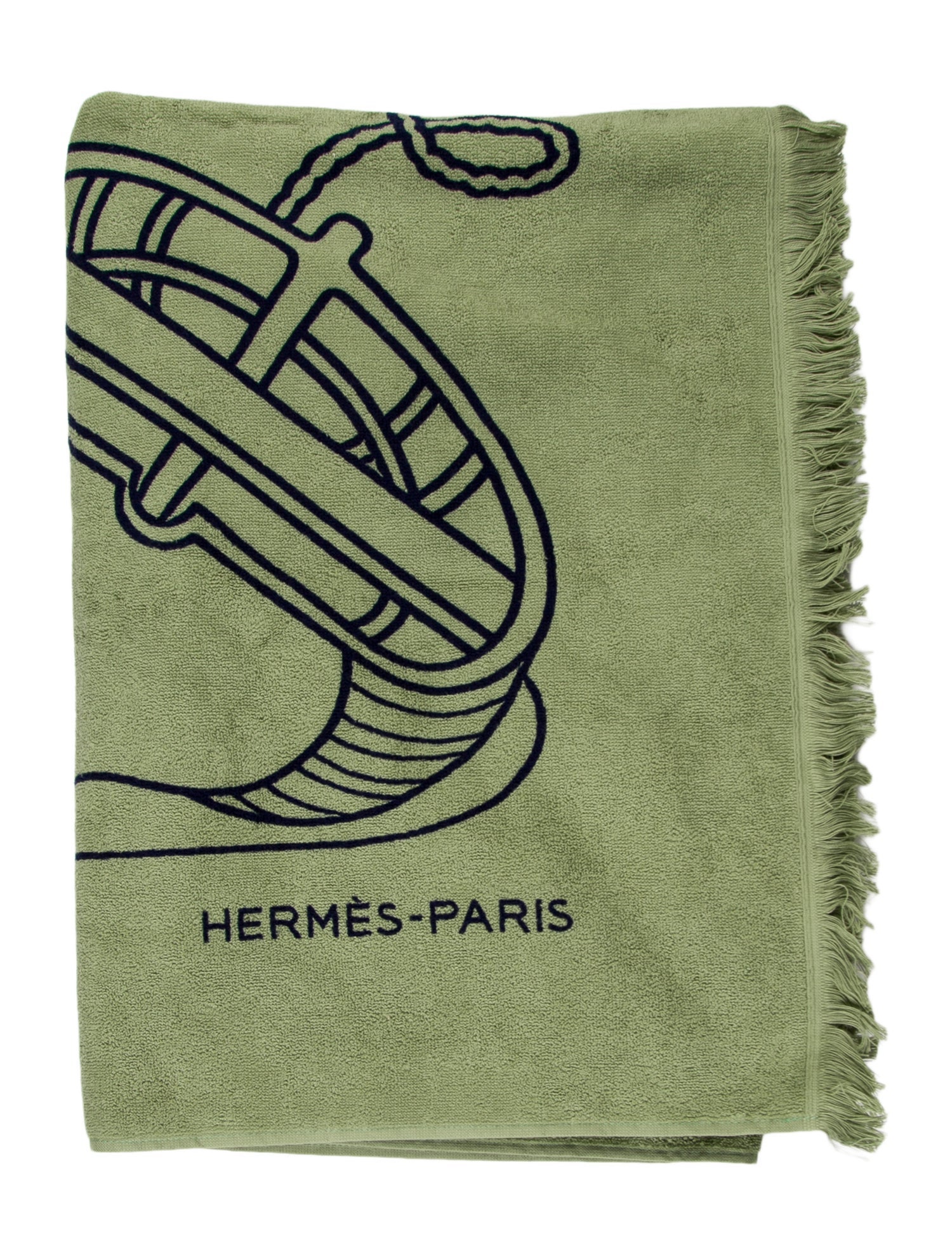 Hermès Small Tatoo Thalassa Yachting Beach Towel w/ Tags
