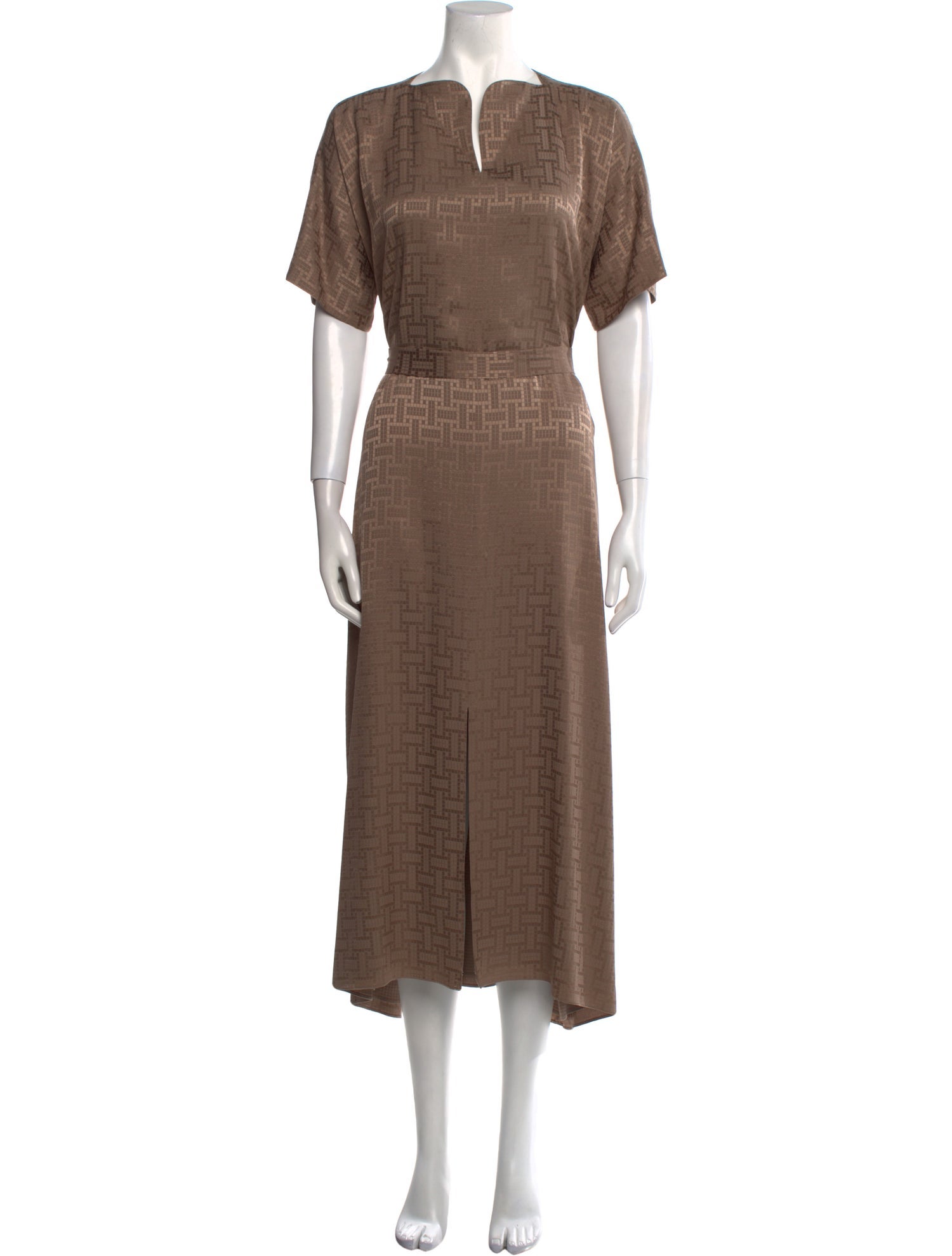 Hermès Silk Long Dress