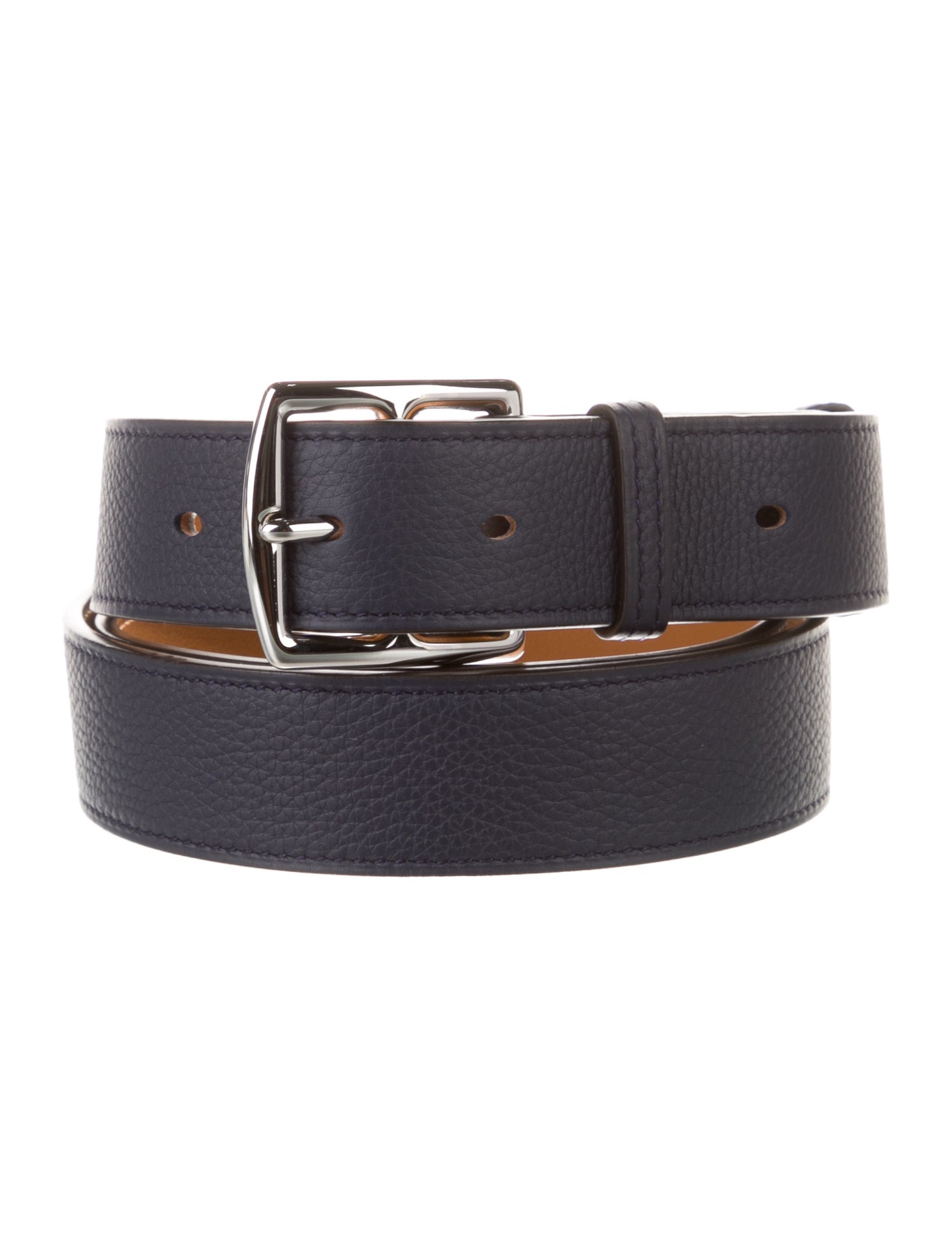 Hermès 32 mm Clemence Leather Etrivière Belt