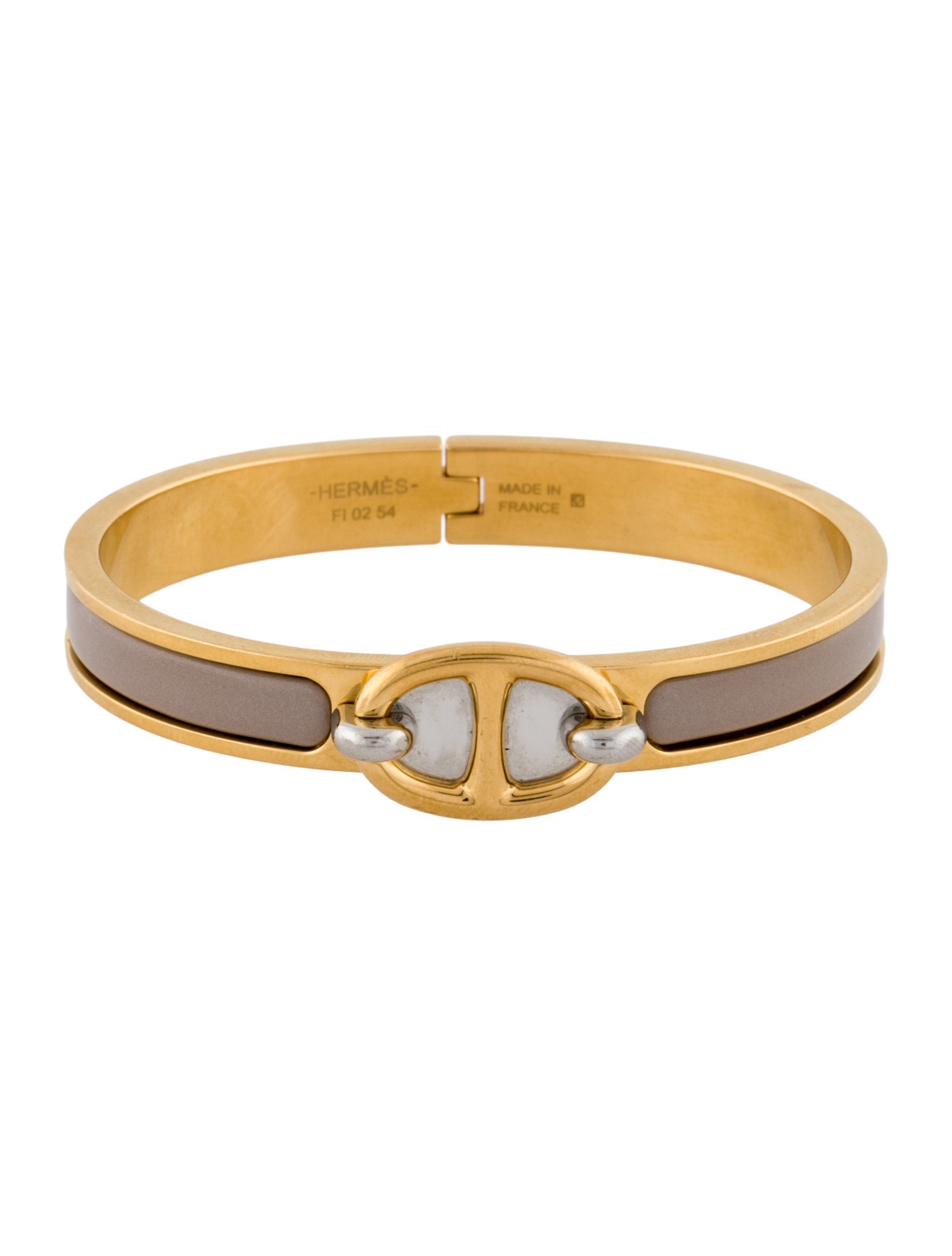 Hermès Enamel Mini Clic Chaine d'Ancre Bracelet