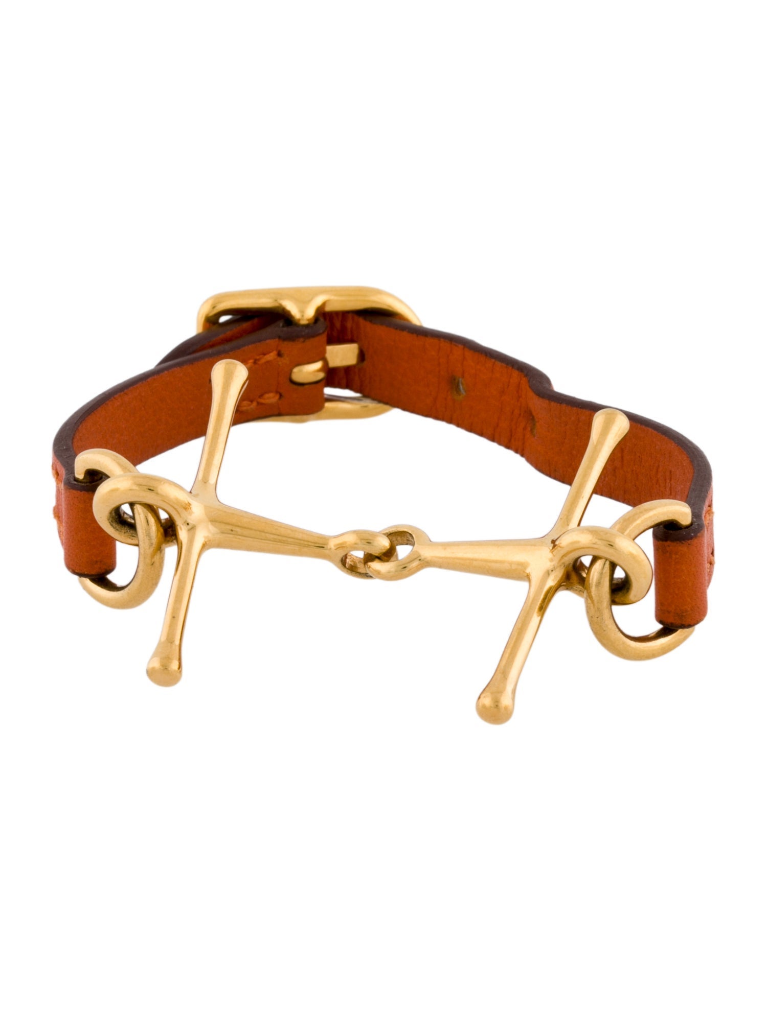 Hermès Leather Mors Wrap Bracelet