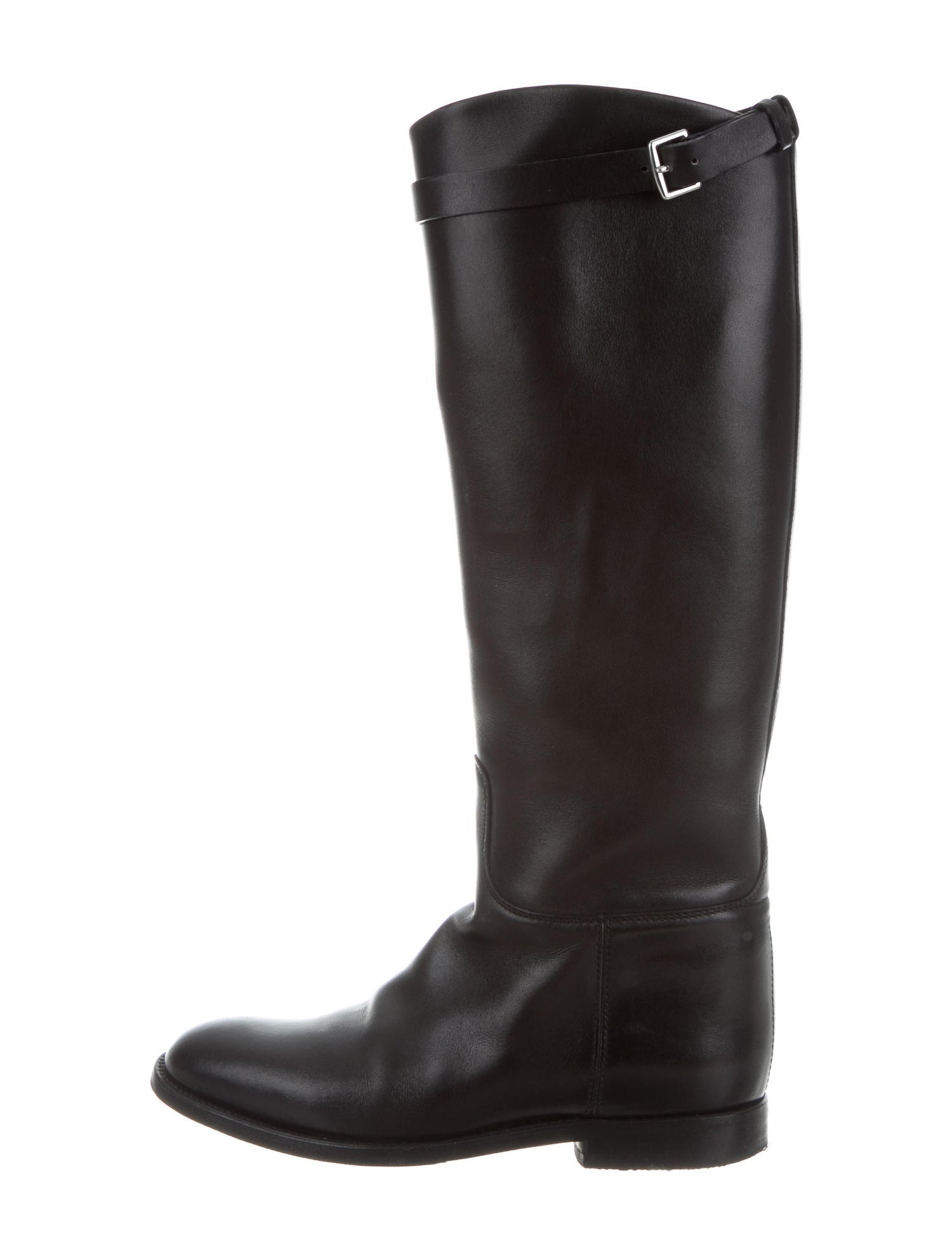 Hermès BuckleAccented Riding Boots Shoes HER79950 The RealReal