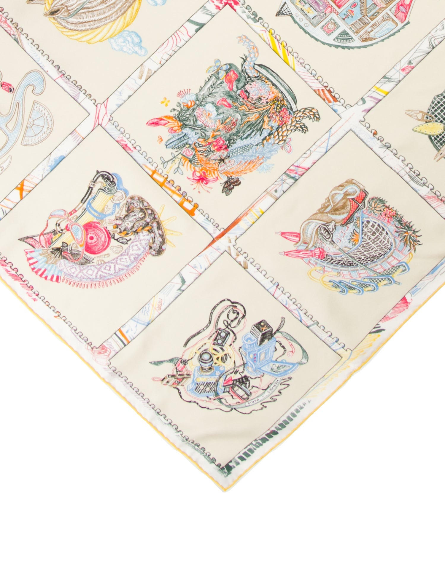 Hermès Chevaloscope Silk Scarf