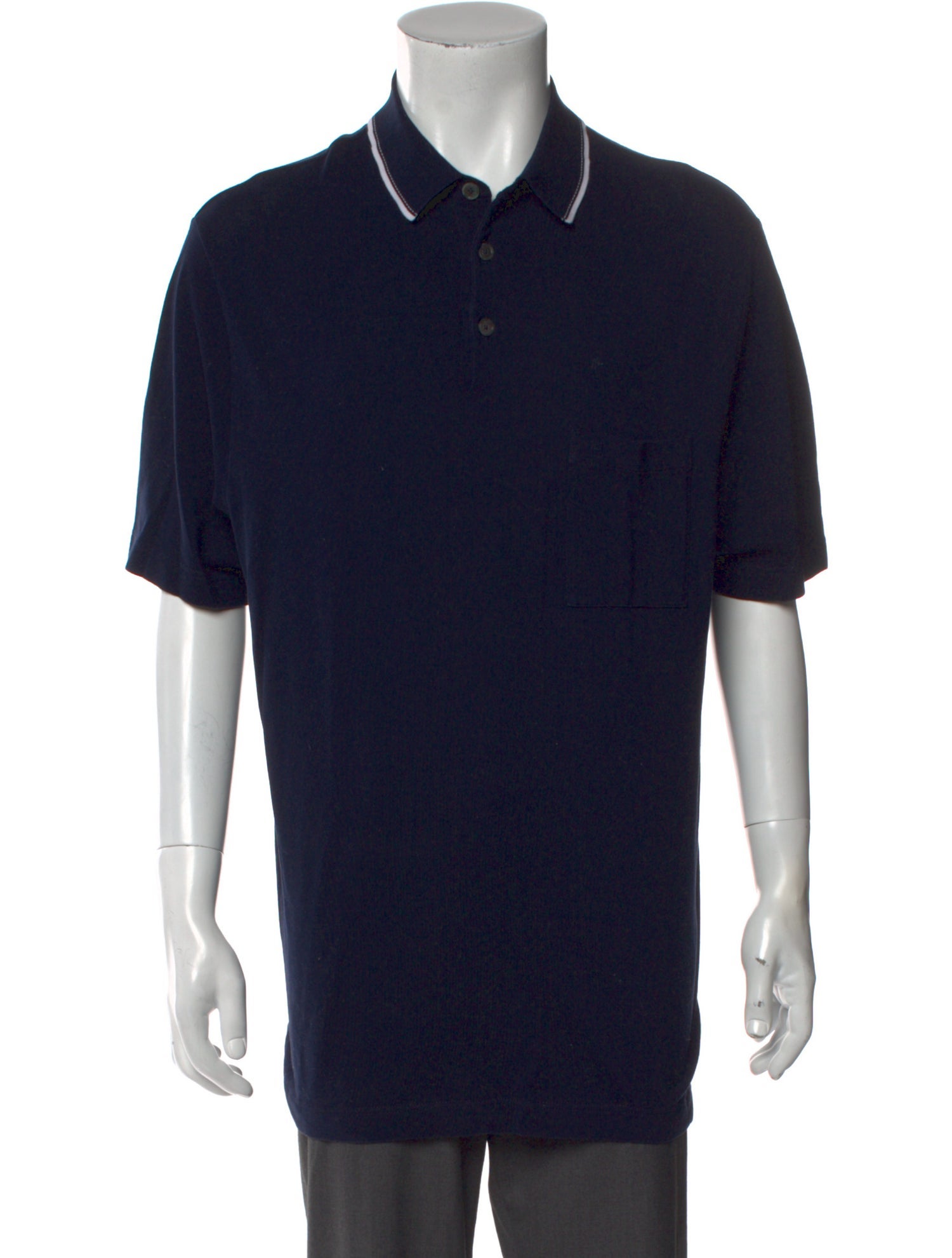 Hermès Collar Short Sleeve Polo Shirt