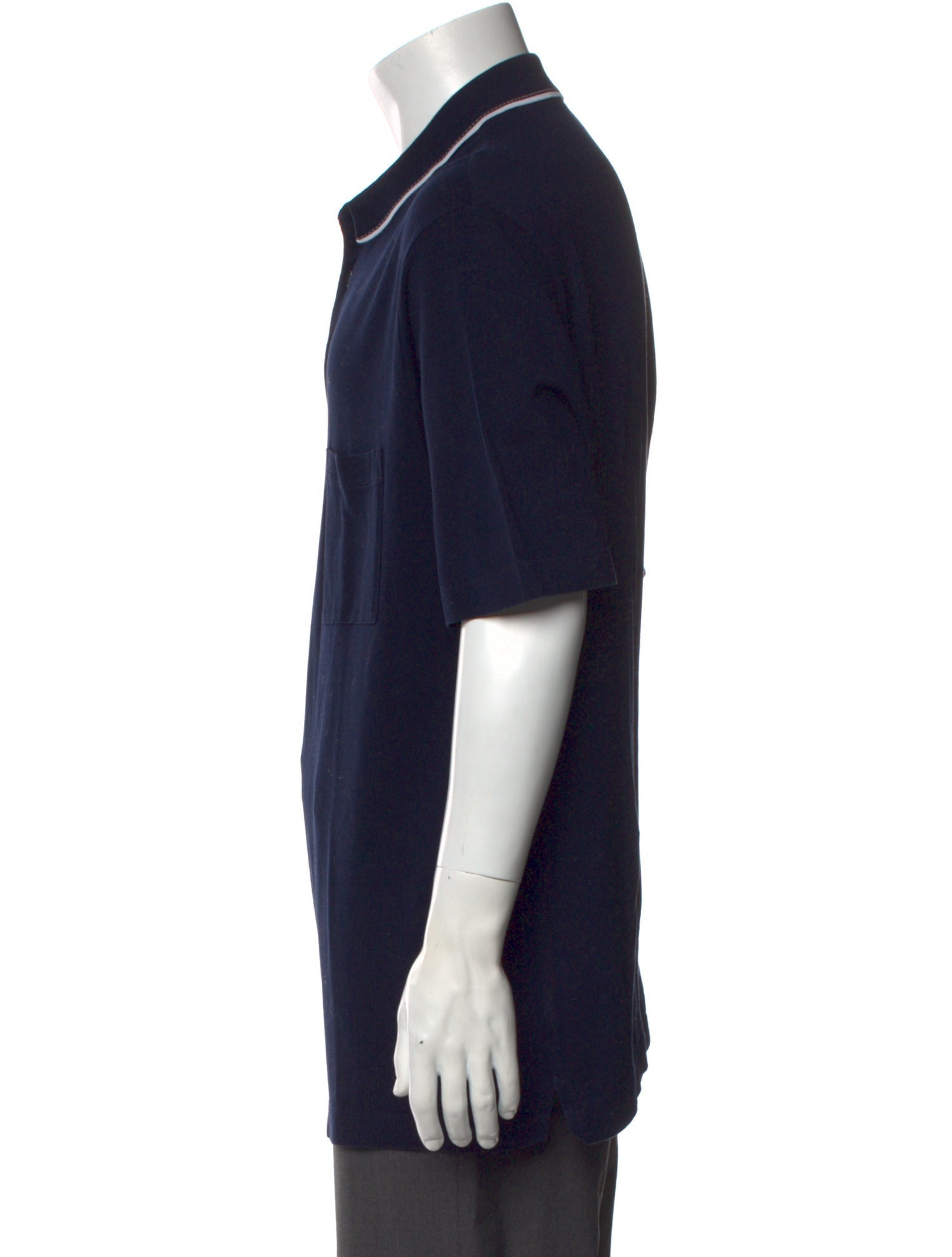 Hermès Collar Short Sleeve Polo Shirt