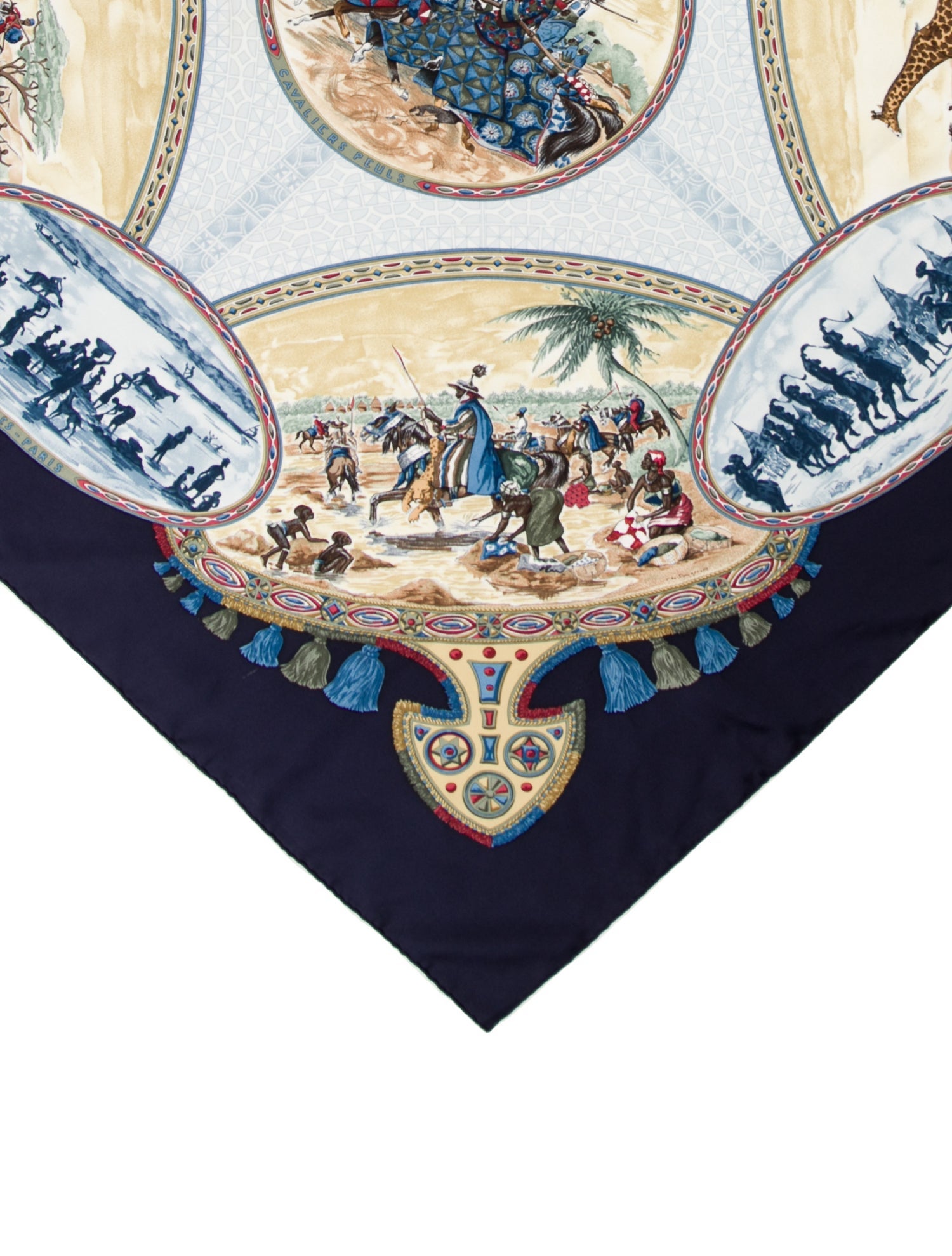 Hermès Cavaliers Peuls Silk Scarf
