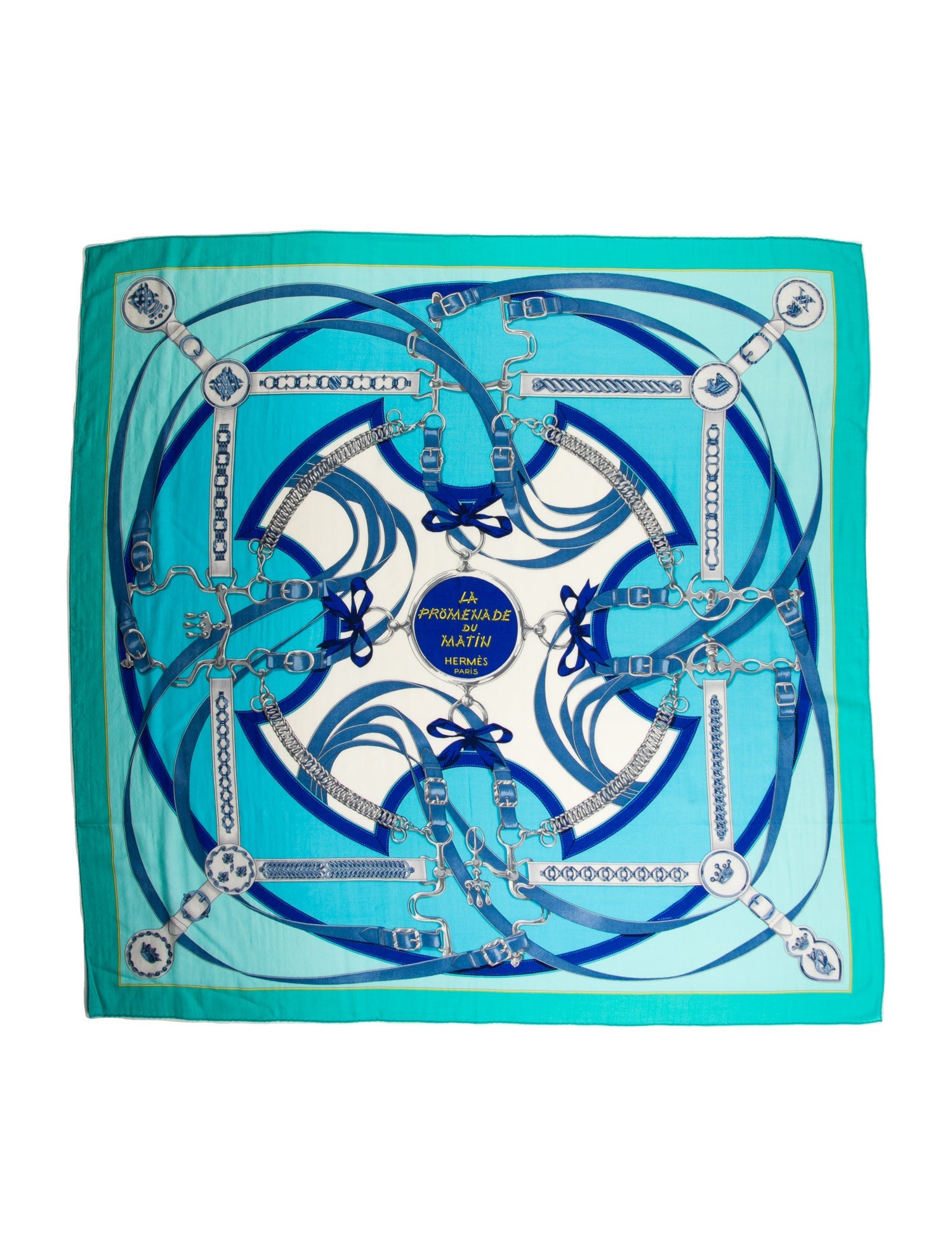 Hermès La Promenade du Matin Cashmere Shawl w/ Tags