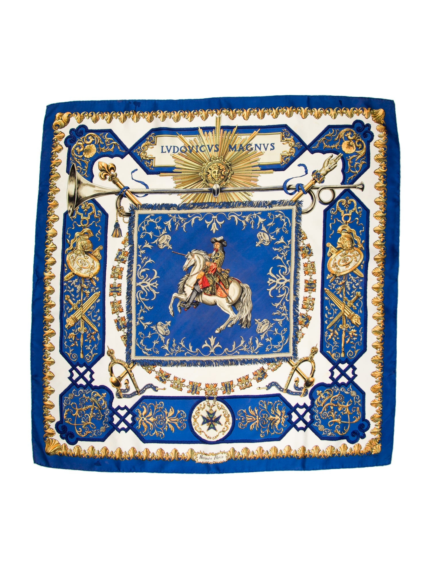 Hermès Lvdovicvs Magnvs Silk Scarf