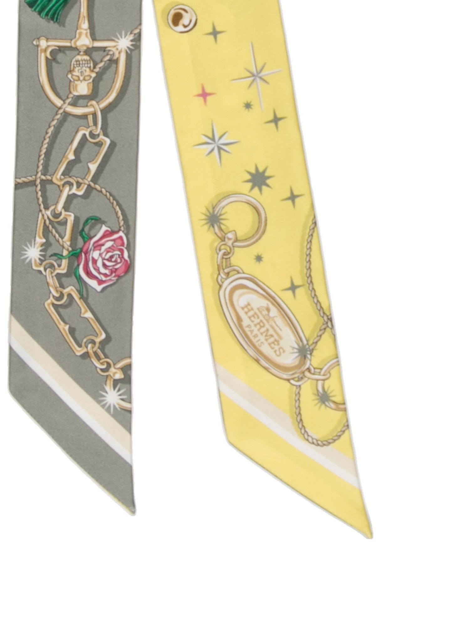 Hermès C'est La Fete Silk Twilly Scarf