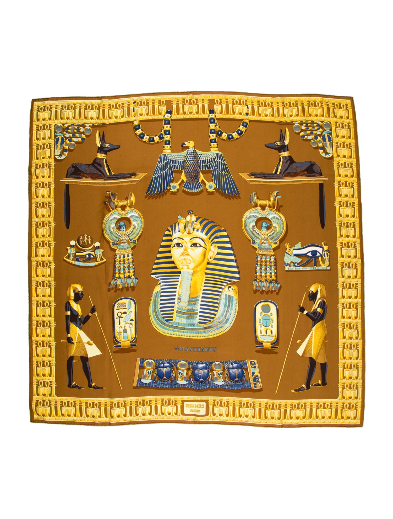 Hermès Tutankhamun Silk Scarf