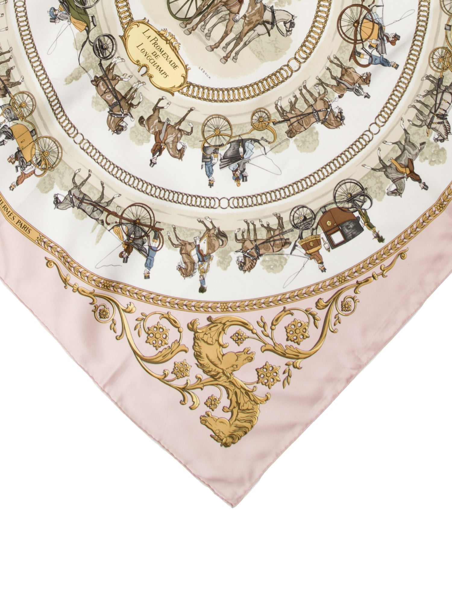 Hermès La Promenade De Longchamps Silk Scarf