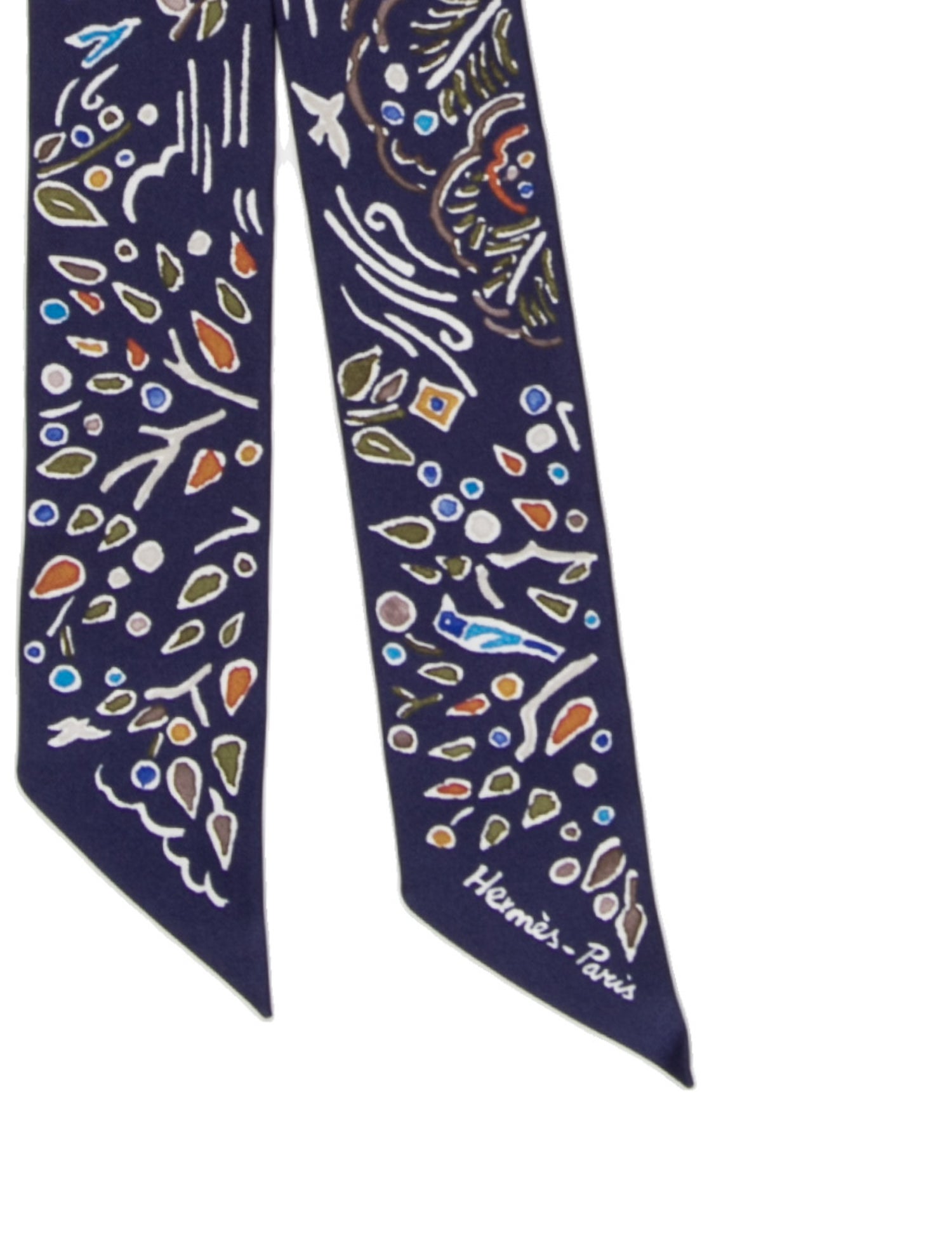 Hermès Isola Di Primavera Silk Twilly Scarf w/ Tags
