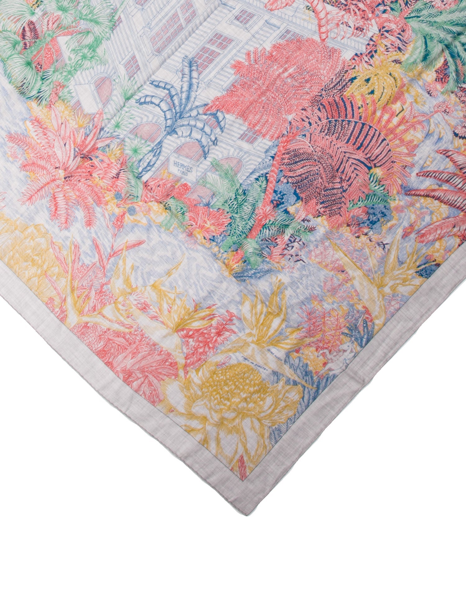 Hermès Faubourg Tropical Cashmere Shawl