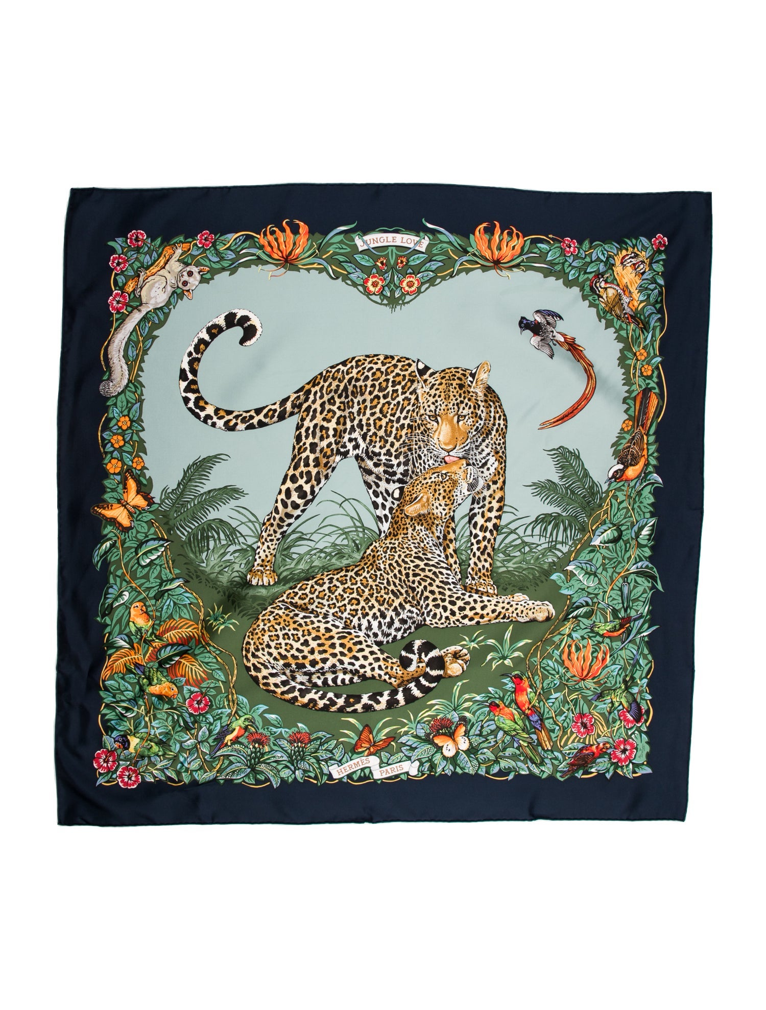 Hermès Jungle Love Silk Scarf w/ Tags